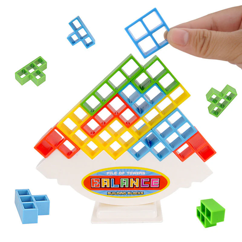 Jeu d'Équilibre de Blocs de Construction pour Enfants et Adultes – Jeu Éducatif et Ludique d’Adresse et d’Empilement - Image 4