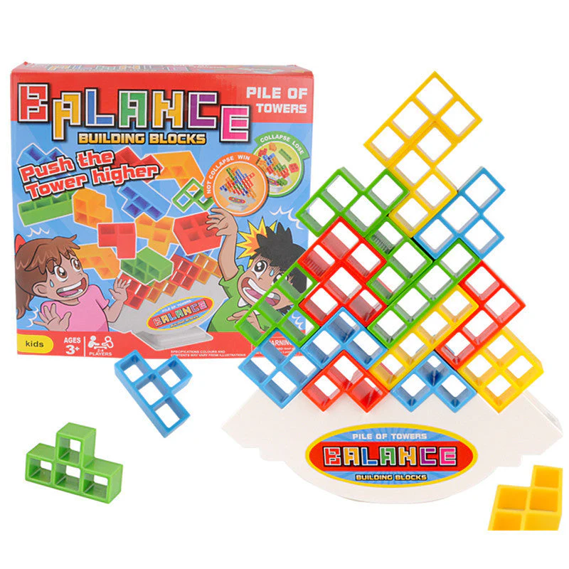 Jeu d'Équilibre de Blocs de Construction pour Enfants et Adultes – Jeu Éducatif et Ludique d’Adresse et d’Empilement - Image 6