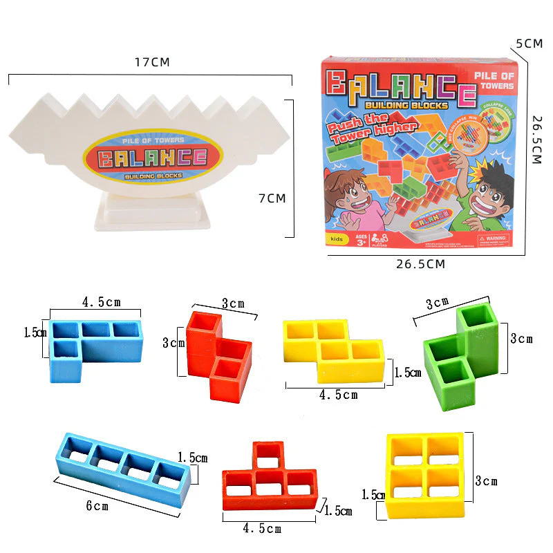 Jeu d'Équilibre de Blocs de Construction pour Enfants et Adultes – Jeu Éducatif et Ludique d’Adresse et d’Empilement - Image 8