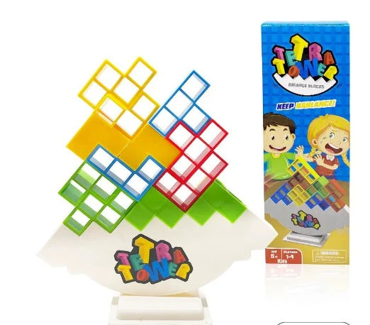 Jeu d'Équilibre de Blocs de Construction pour Enfants et Adultes – Jeu Éducatif et Ludique d’Adresse et d’Empilement - Image 9