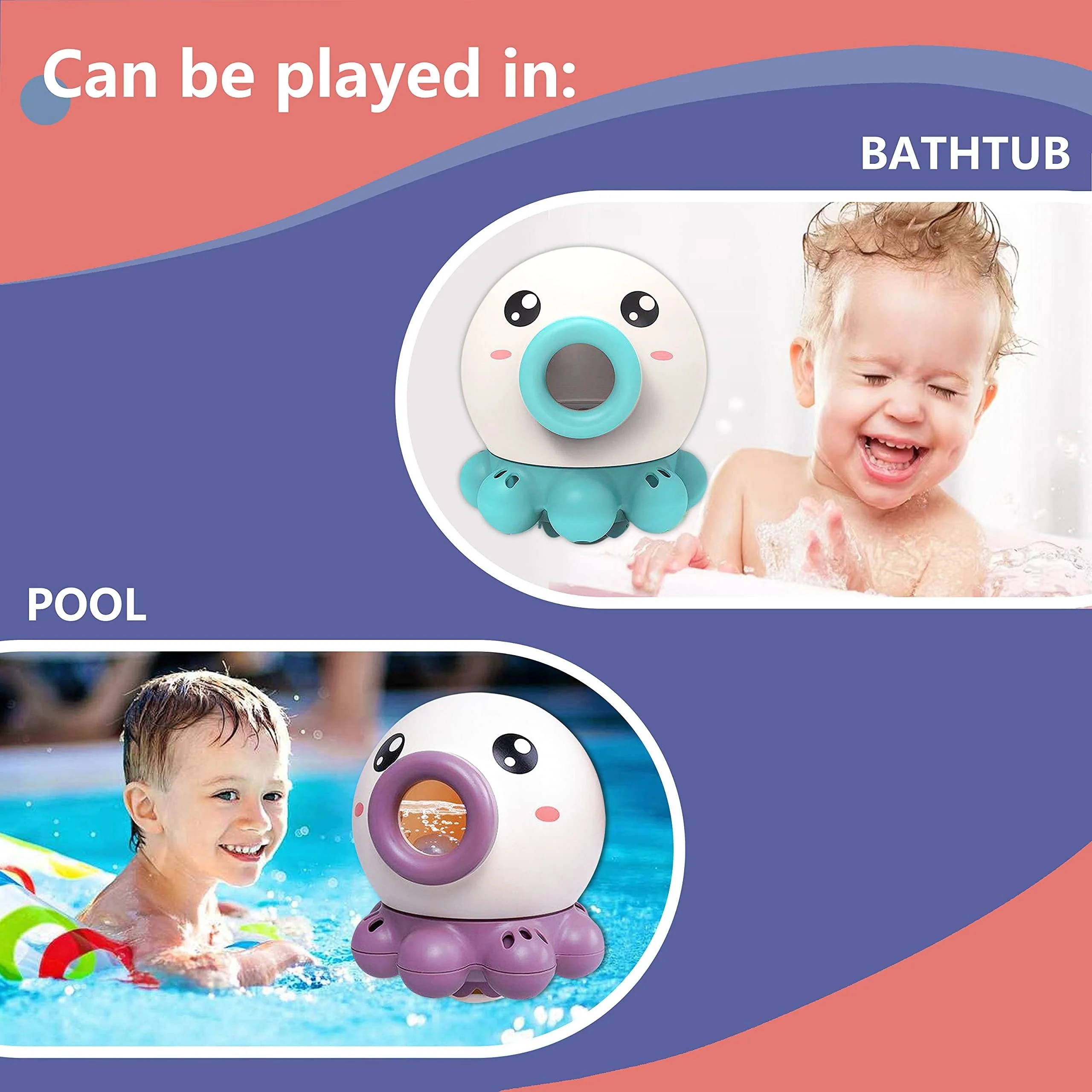 Jouet de Bain Bébé Pulvérisateur Poulpe pour Garçons et Filles – Jouet Éducatif et Ludique pour Baignoire et Piscine – Idéal pour 0 à 5 Ans - Image 5
