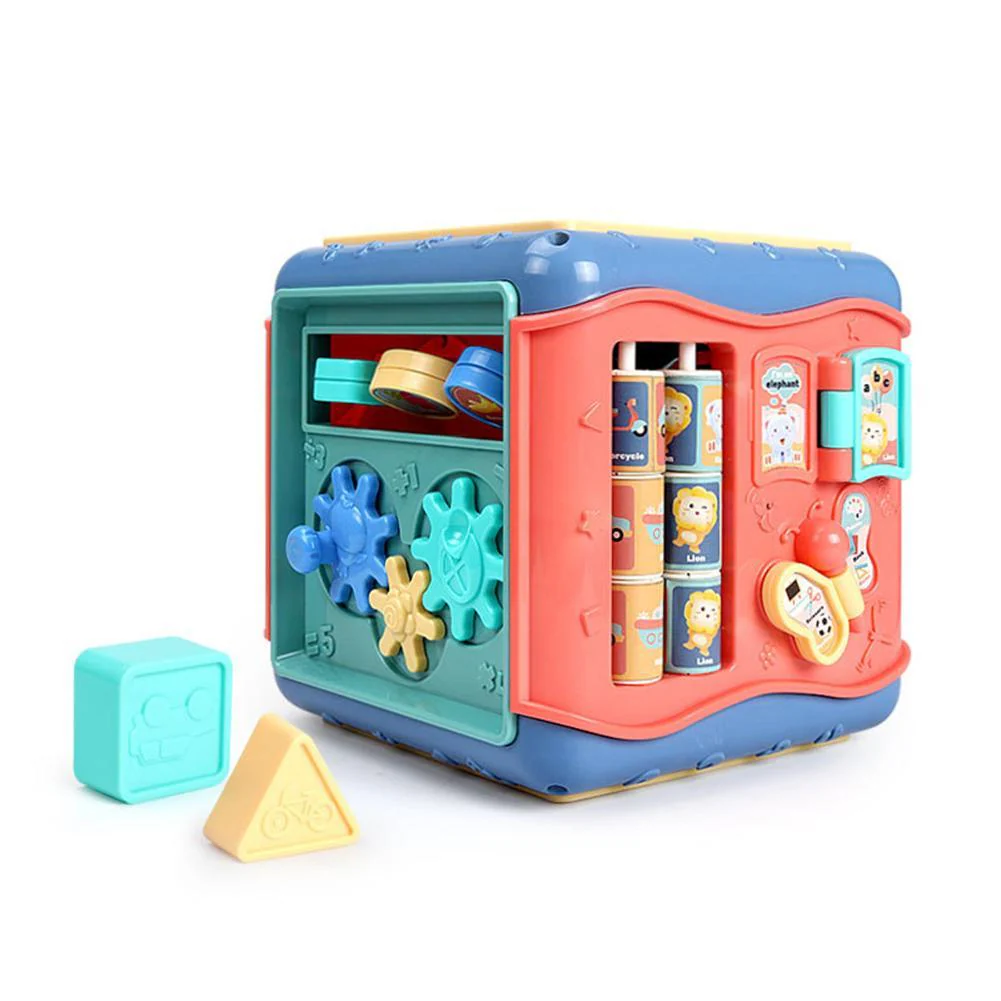 Jouet éducatif Montessori enfant – Cube d'activités sensoriel et mathématique - Image 3
