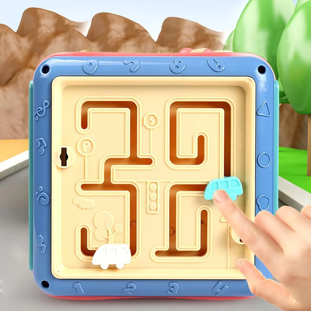 Jouet éducatif Montessori enfant – Cube d'activités sensoriel et mathématique - Image 5