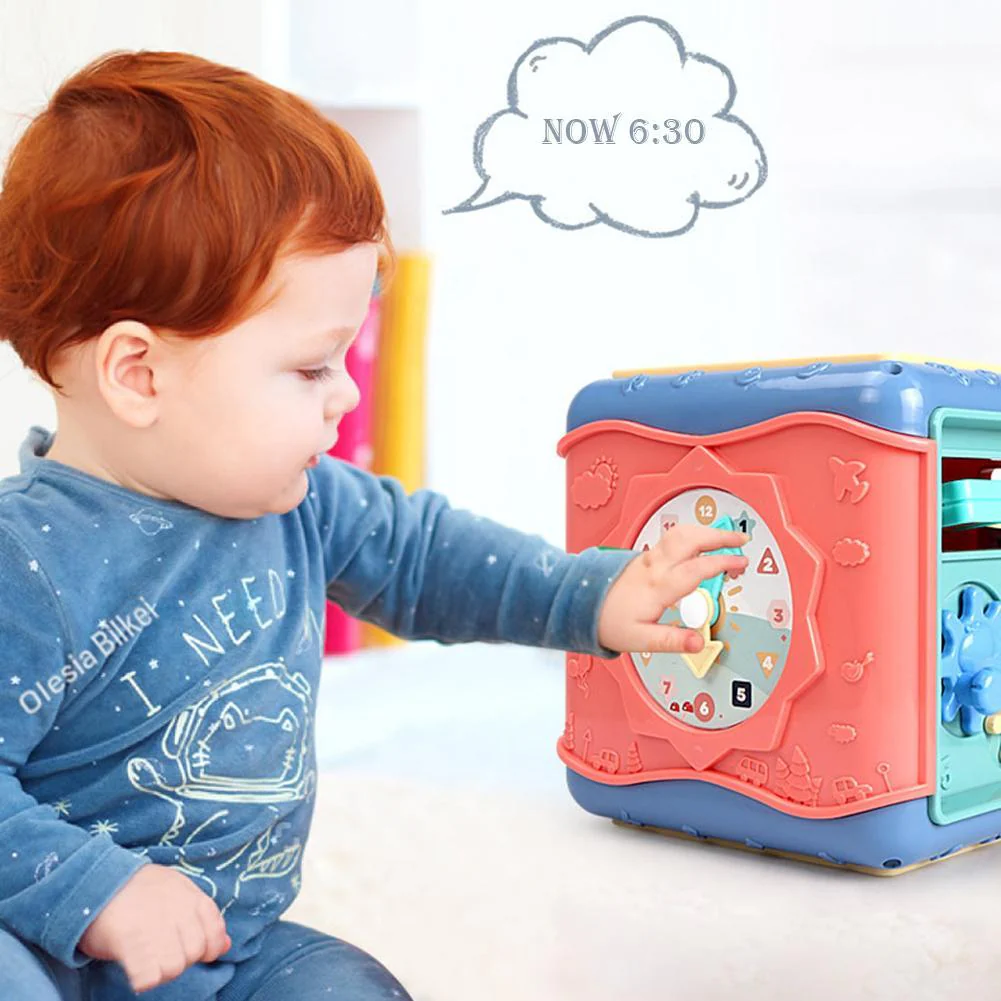 Jouet éducatif Montessori enfant – Cube d'activités sensoriel et mathématique - Image 6