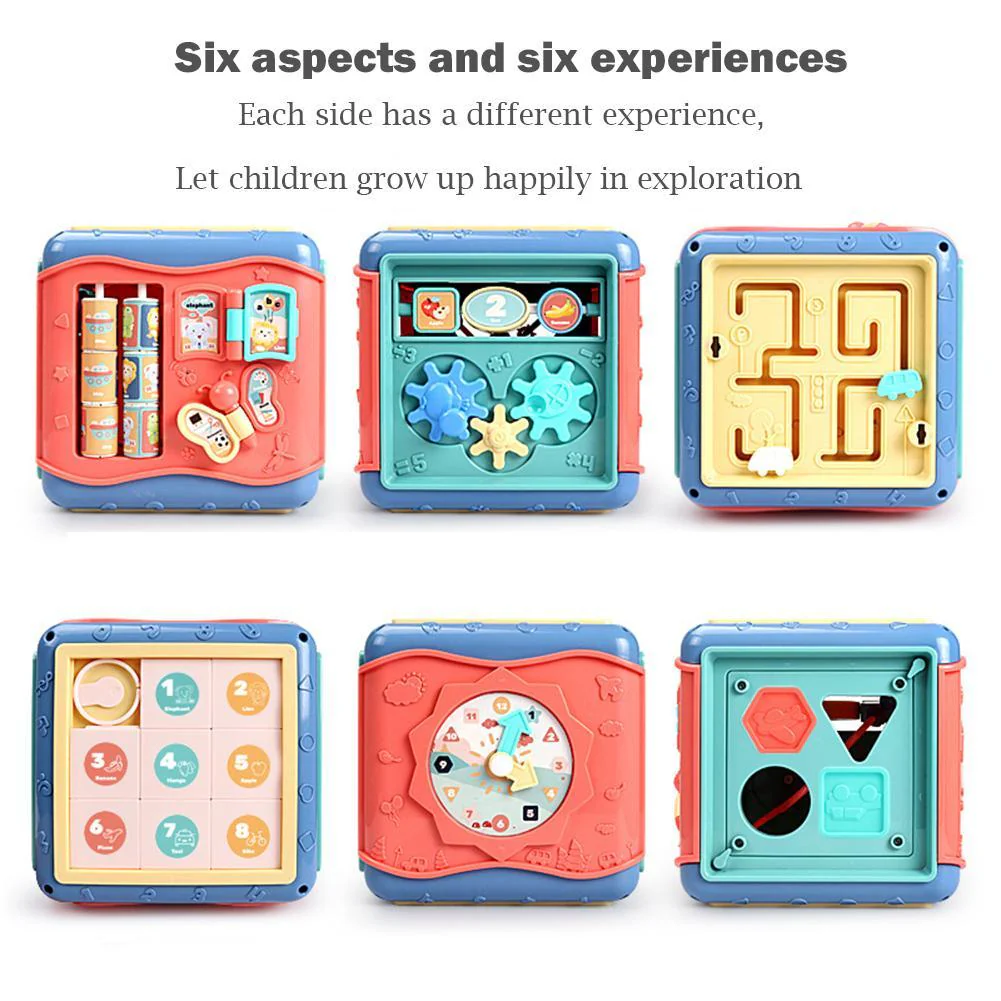 Jouet éducatif Montessori enfant – Cube d'activités sensoriel et mathématique - Image 7