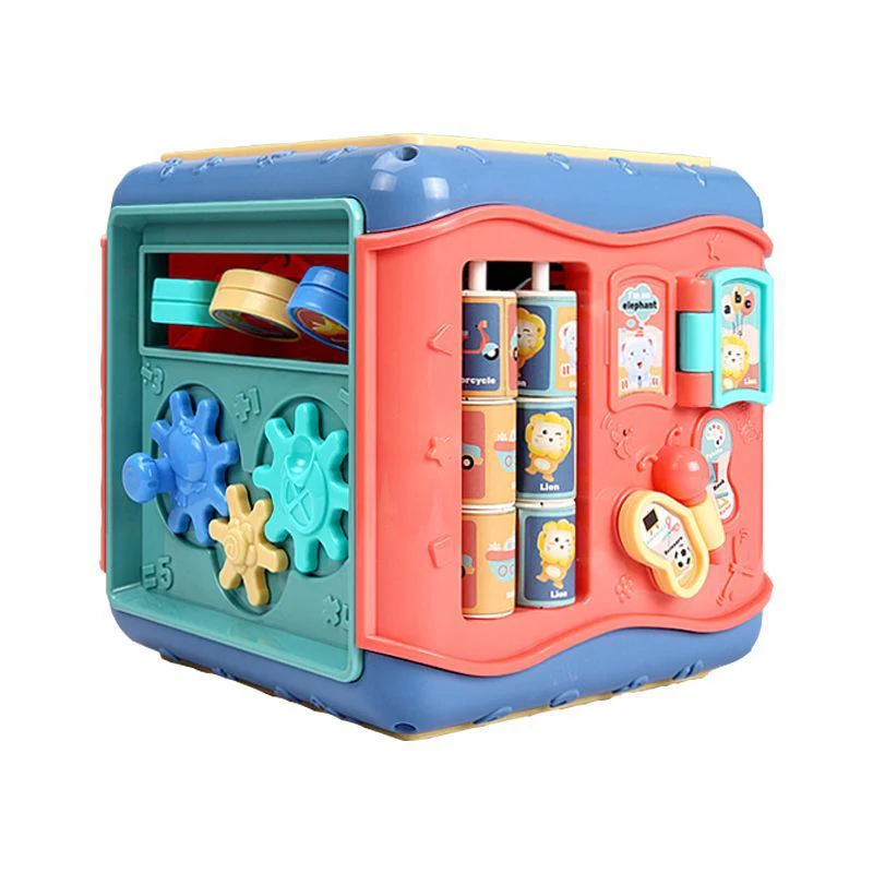 Jouet éducatif Montessori enfant – Cube d'activités sensoriel et mathématique - Image 8