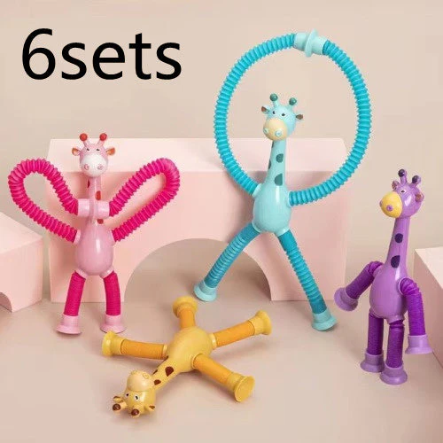 Jouet Girafe Télescopique à Ventouse pour Bébé et Enfant – Jouet Éducatif et Sensoriel Ludique - Image 16
