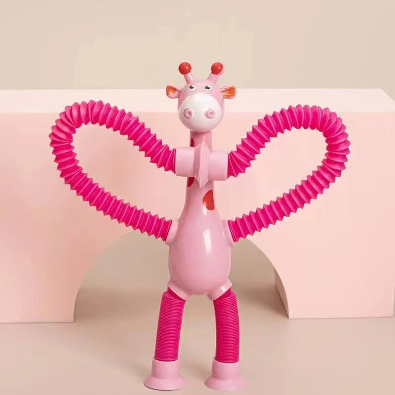 Jouet Girafe Télescopique à Ventouse pour Bébé et Enfant – Jouet Éducatif et Sensoriel Ludique - Image 9