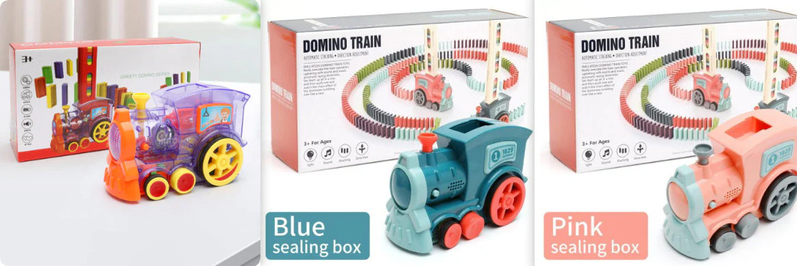 Jouet Train Domino Automatique pour Enfants – Développement de l’Imagination et Coordination - Image 13