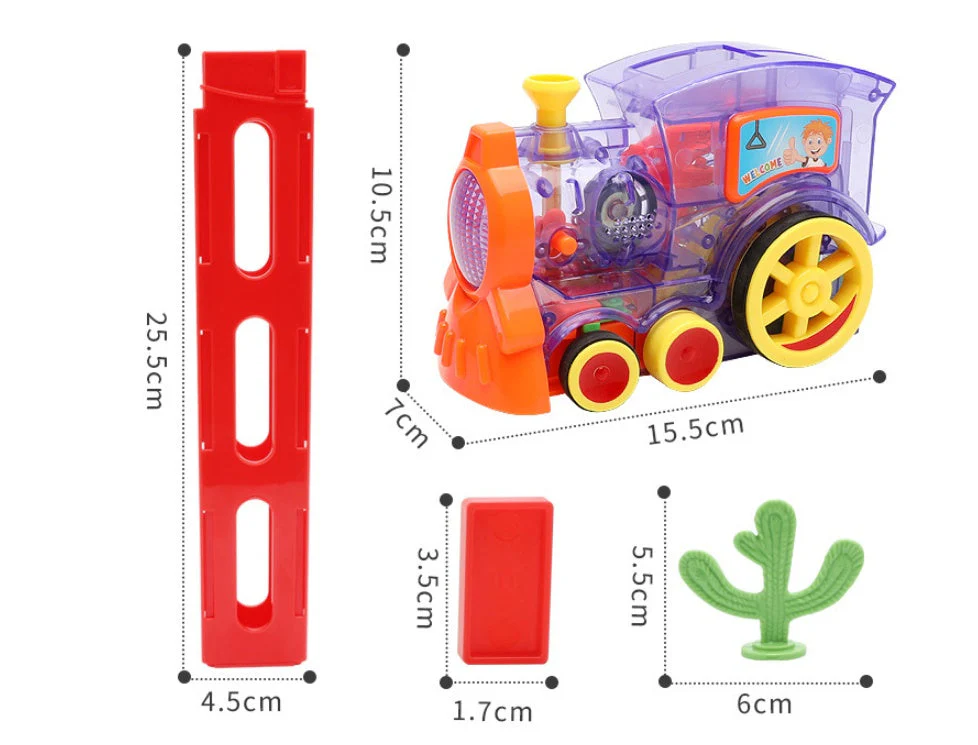 Jouet Train Domino Automatique pour Enfants – Développement de l’Imagination et Coordination - Image 8