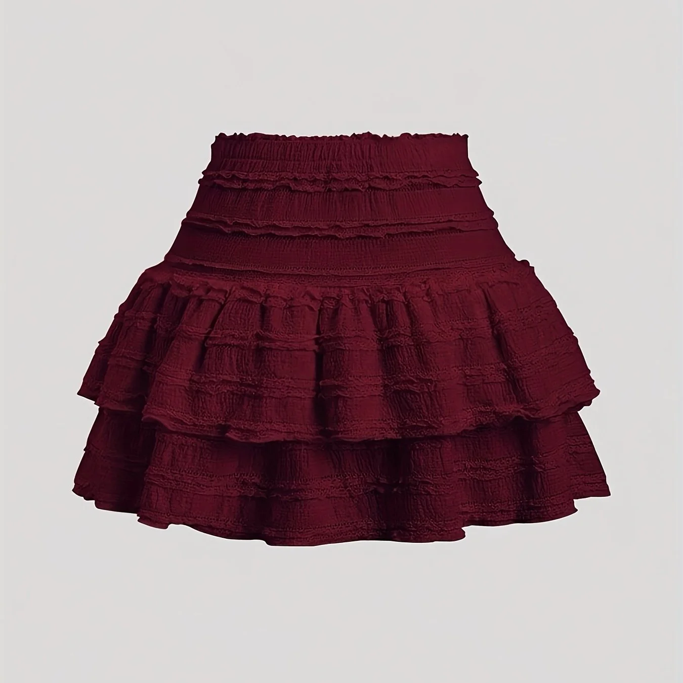 Jupe courte à volants style bohème pour femme, idéale pour l'été et le printemps - Image 10