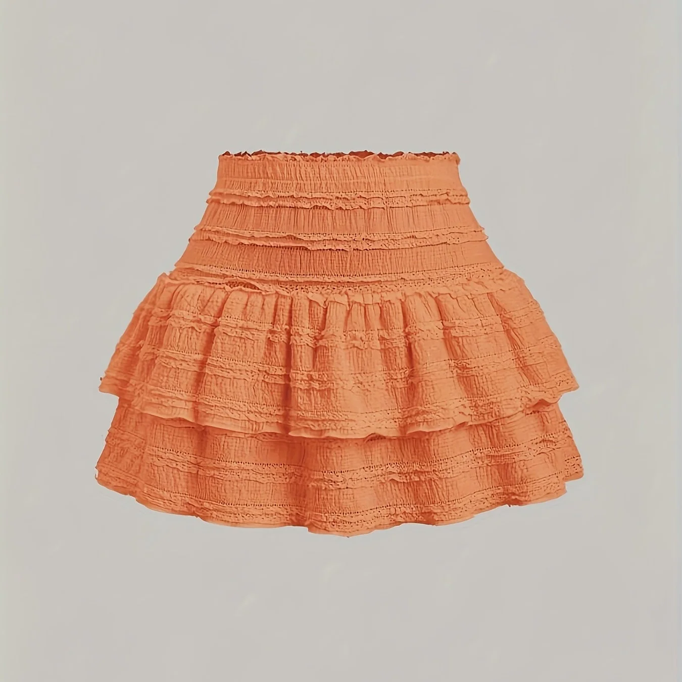 Jupe courte à volants style bohème pour femme, idéale pour l'été et le printemps - Image 11