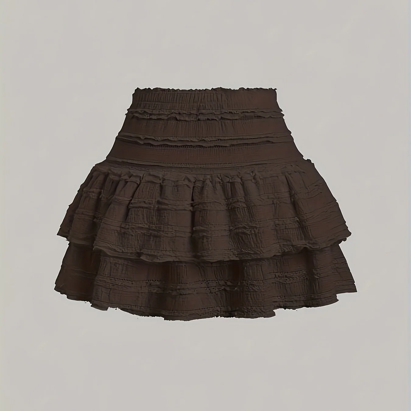 Jupe courte à volants style bohème pour femme, idéale pour l'été et le printemps - Image 12