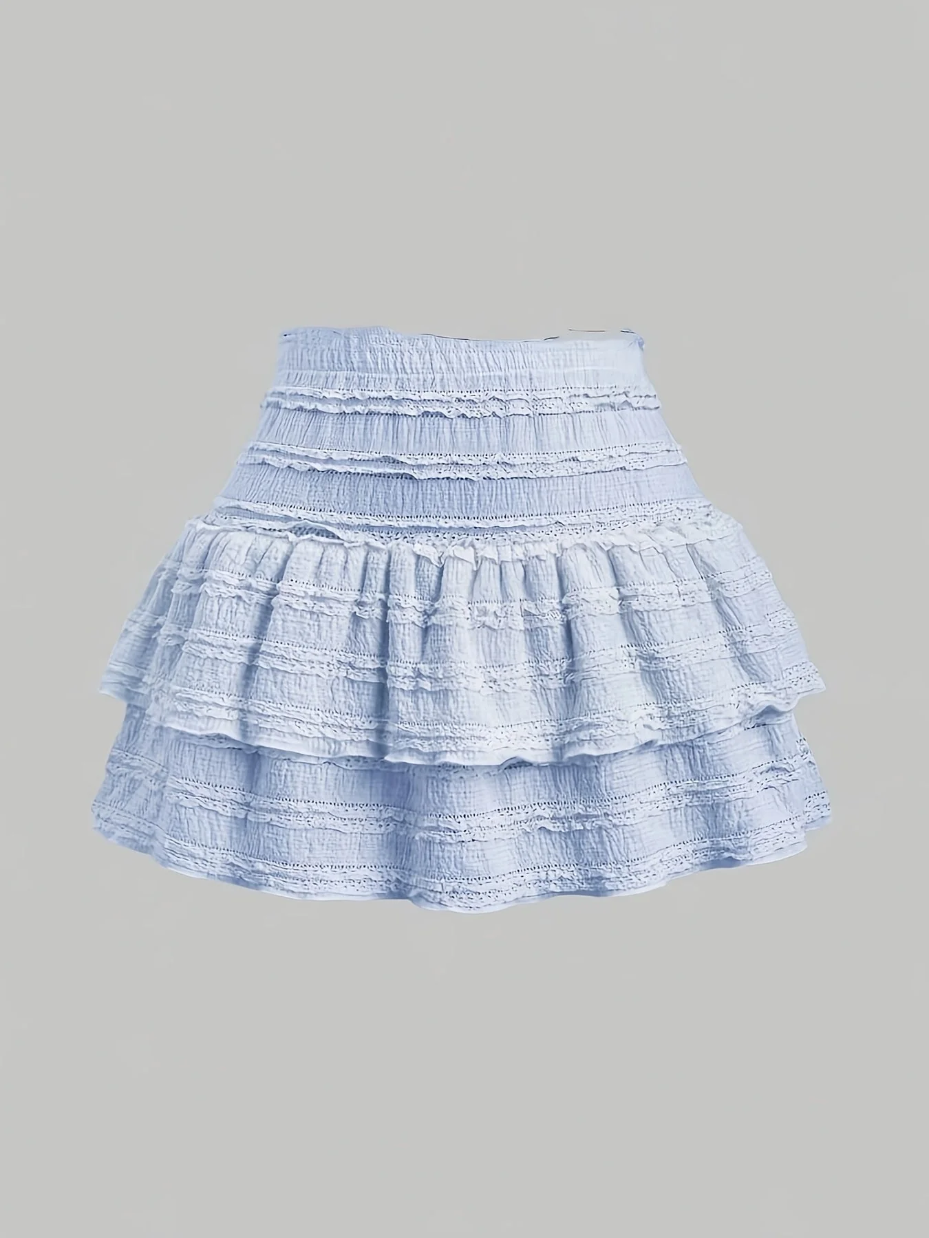 Jupe courte à volants style bohème pour femme, idéale pour l'été et le printemps - Image 2