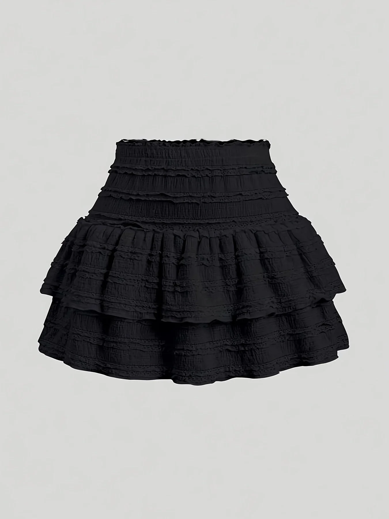 Jupe courte à volants style bohème pour femme, idéale pour l'été et le printemps - Image 3
