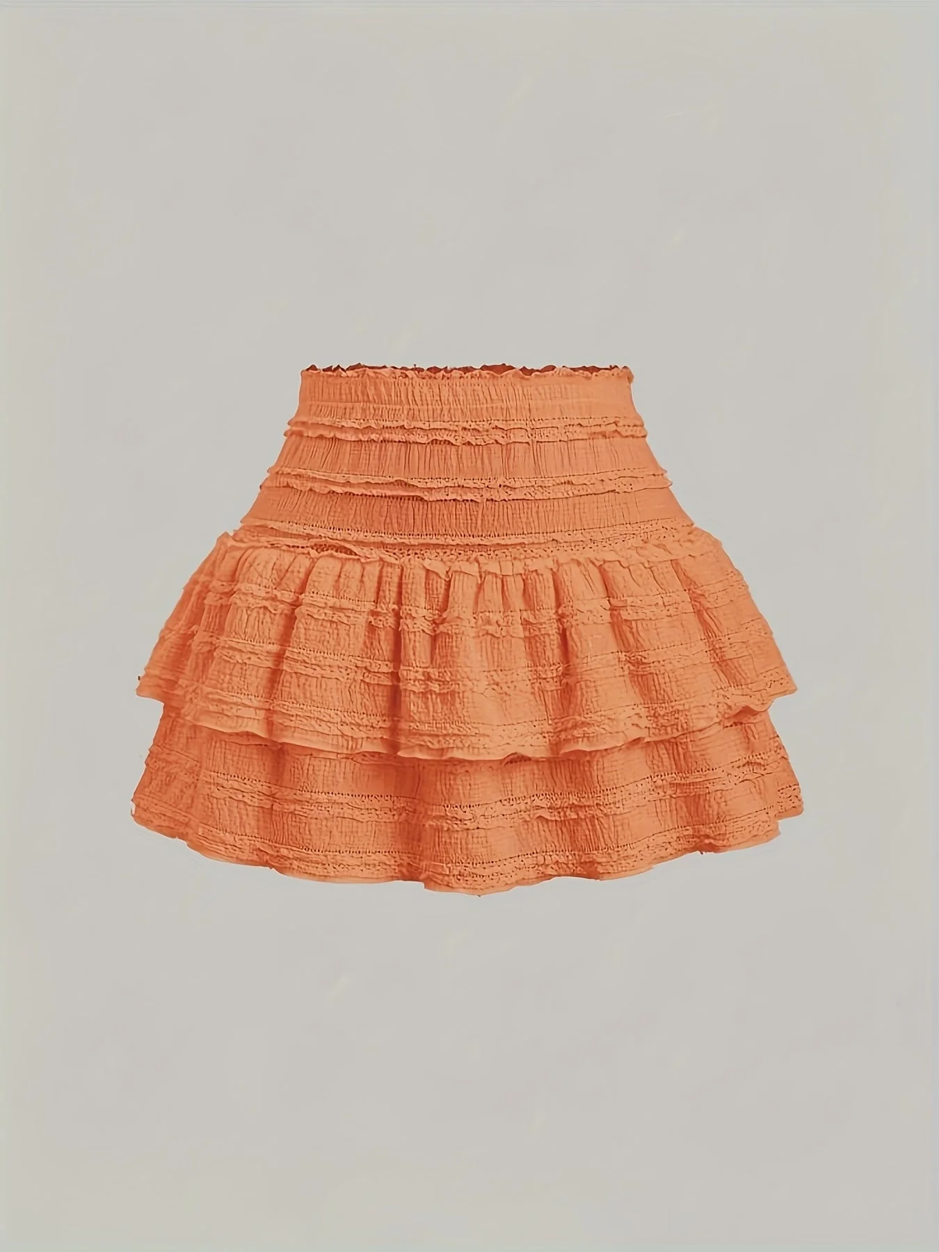 Jupe courte à volants style bohème pour femme, idéale pour l'été et le printemps - Image 4