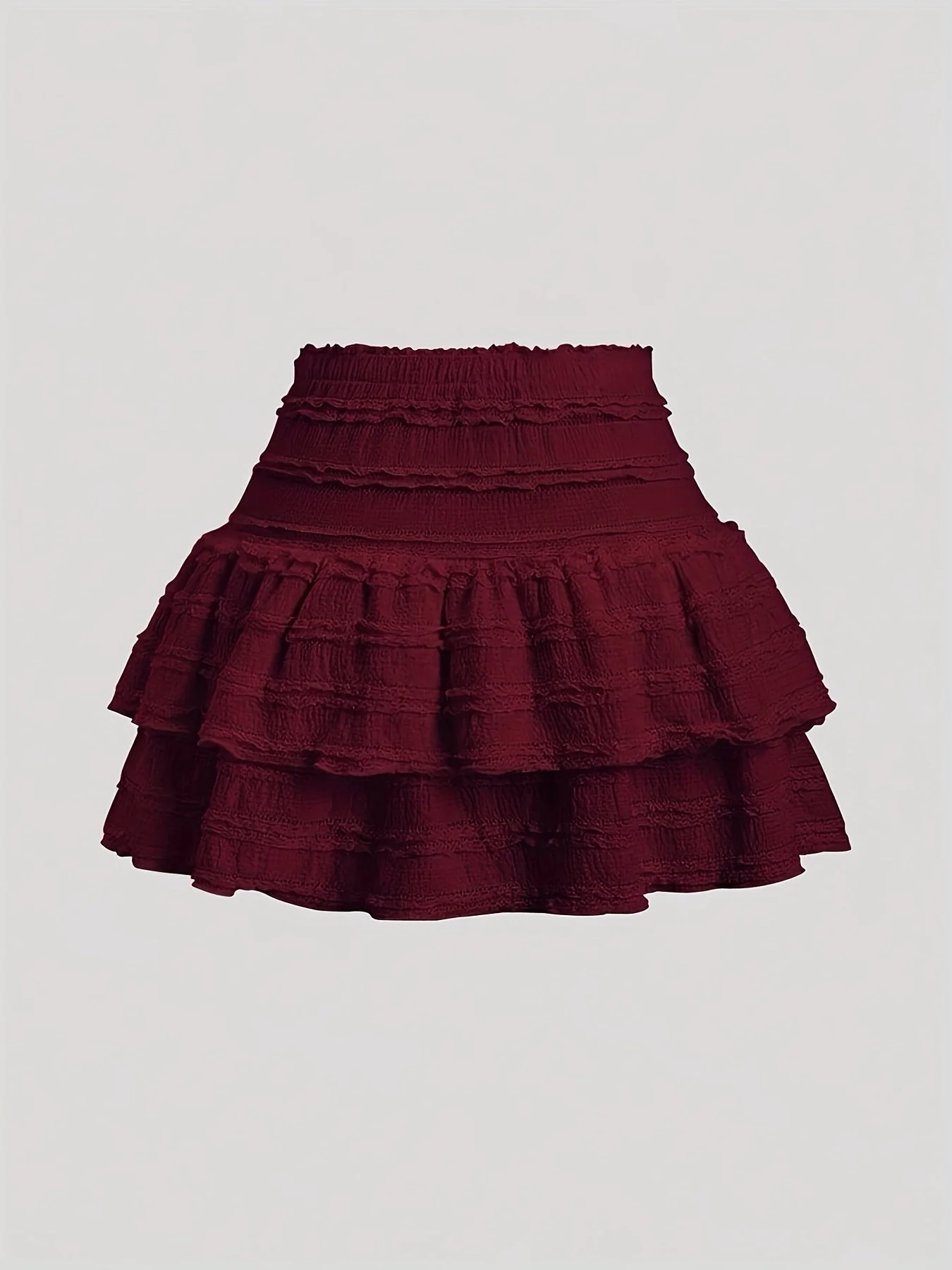 Jupe courte à volants style bohème pour femme, idéale pour l'été et le printemps - Image 5