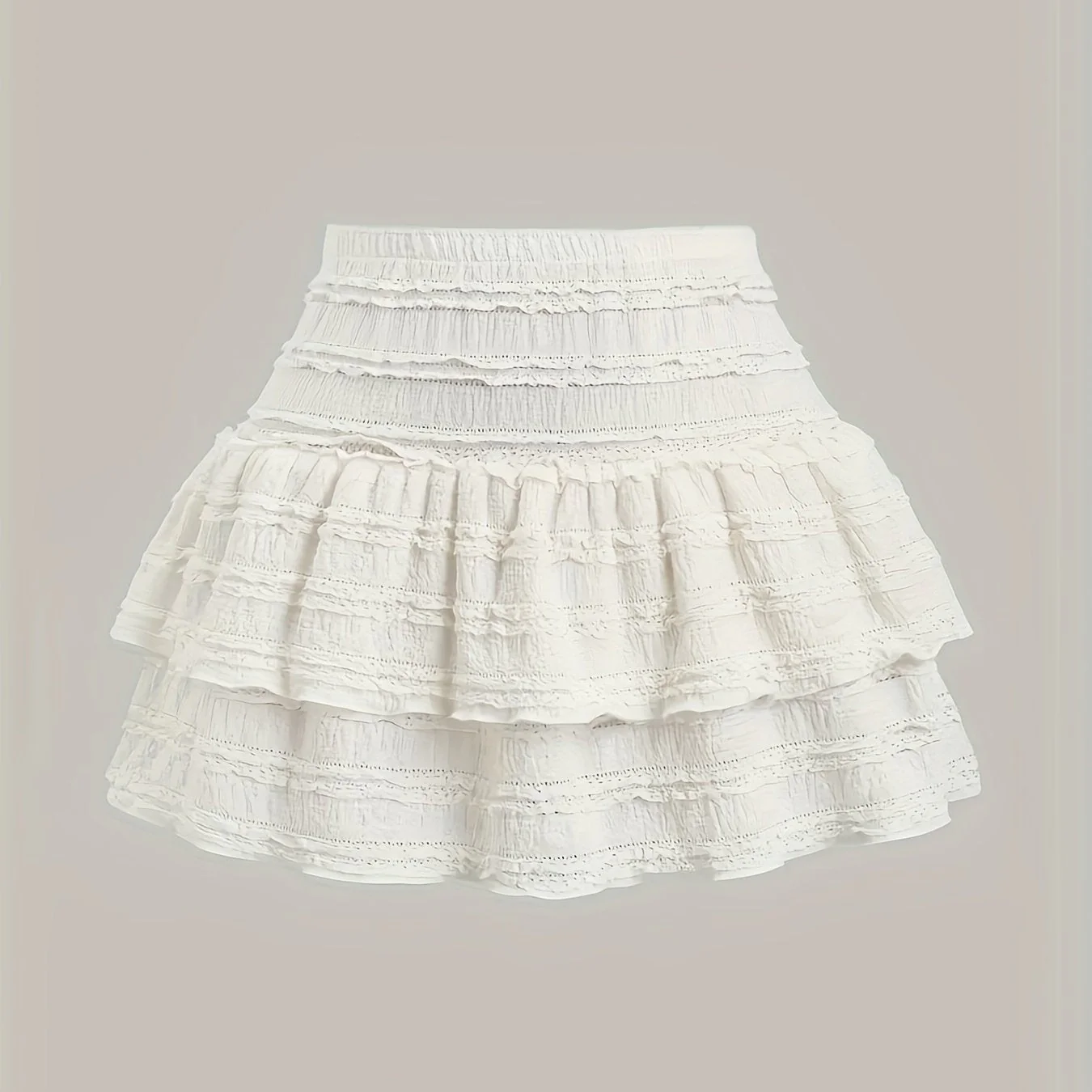 Jupe courte à volants style bohème pour femme, idéale pour l'été et le printemps - Image 7