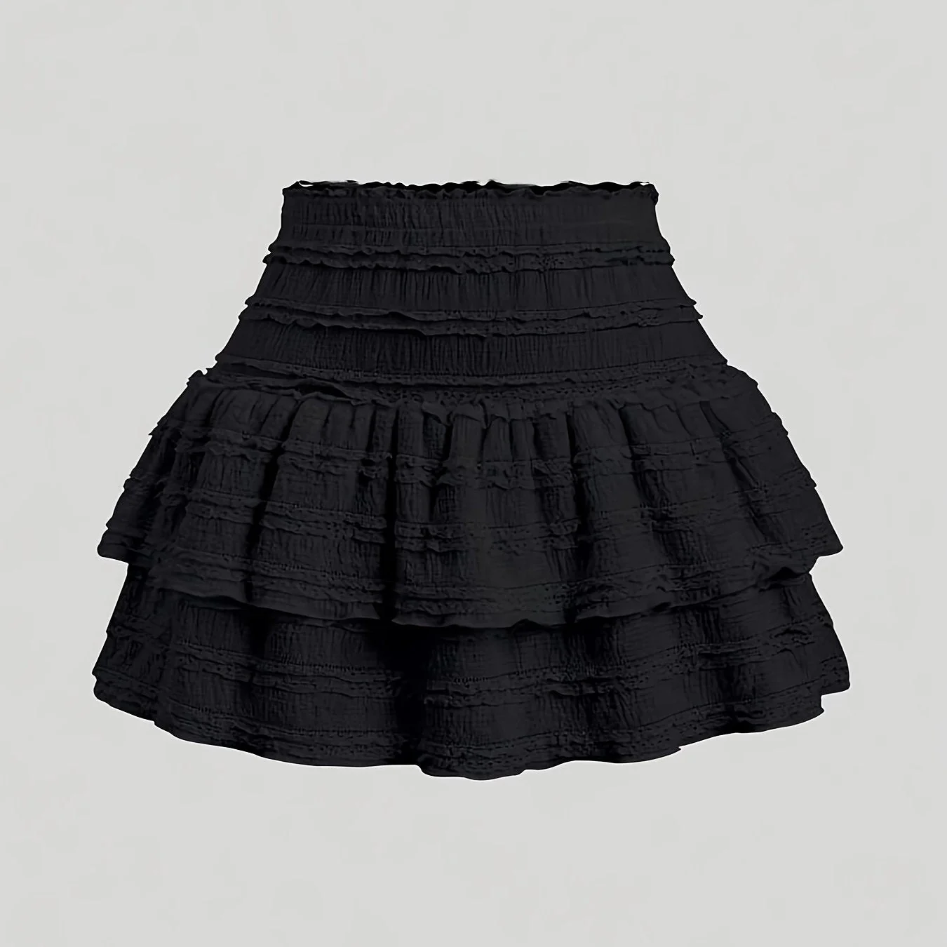 Jupe courte à volants style bohème pour femme, idéale pour l'été et le printemps - Image 8