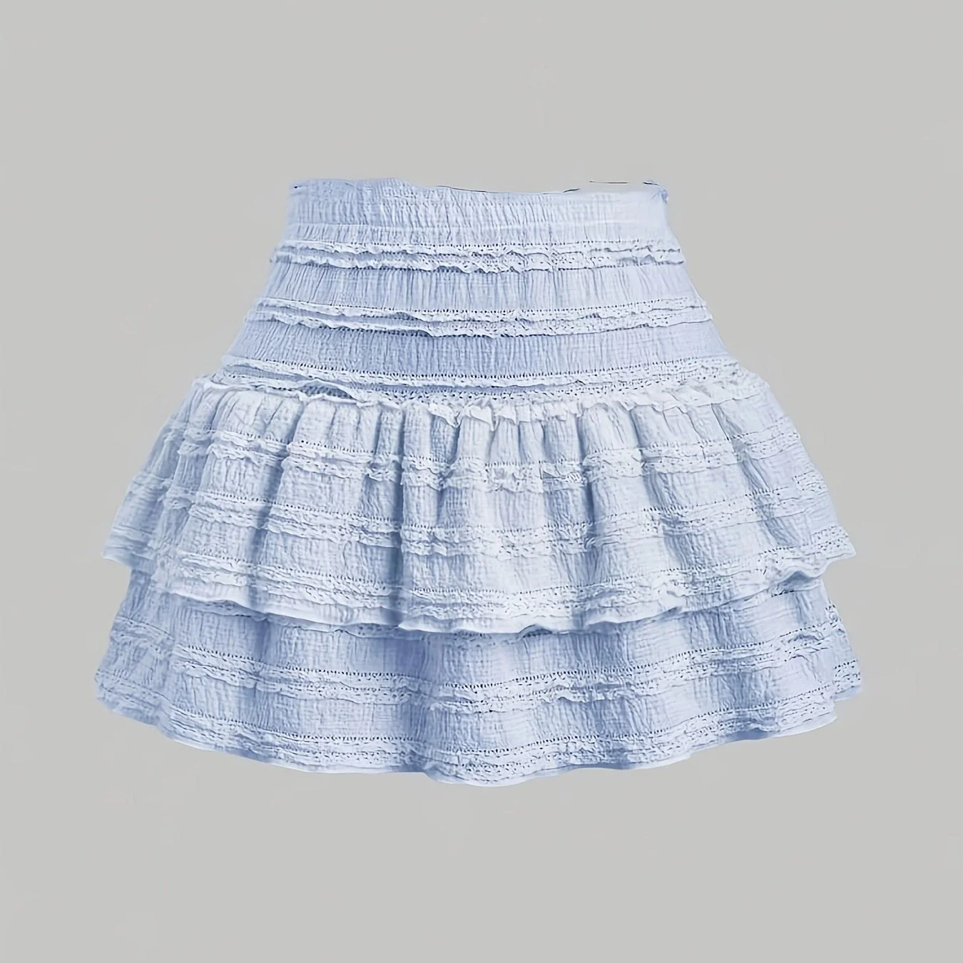 Jupe courte à volants style bohème pour femme, idéale pour l'été et le printemps - Image 9