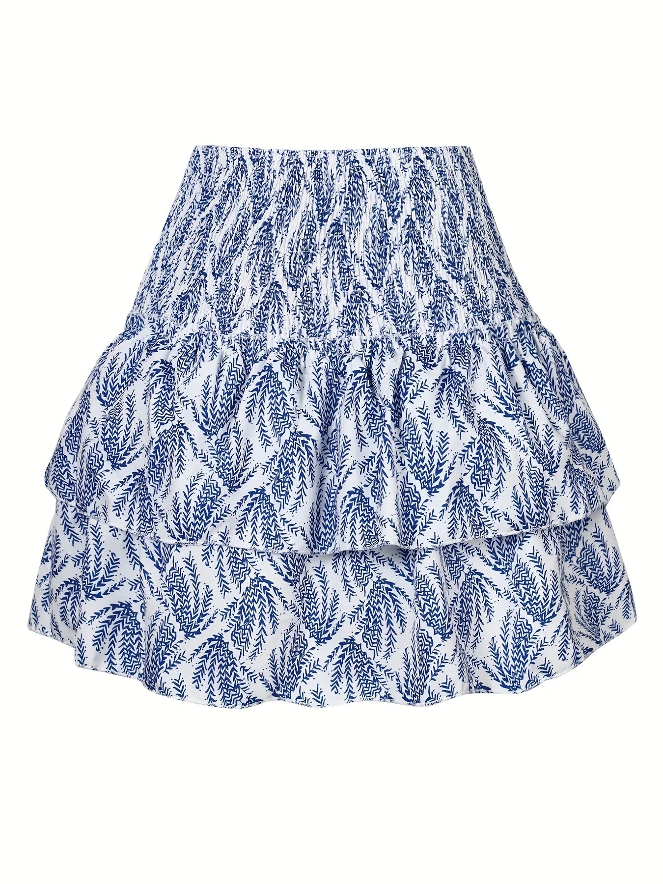 Jupe courte à volants style tropical pour femme, élégante et estivale - Image 5