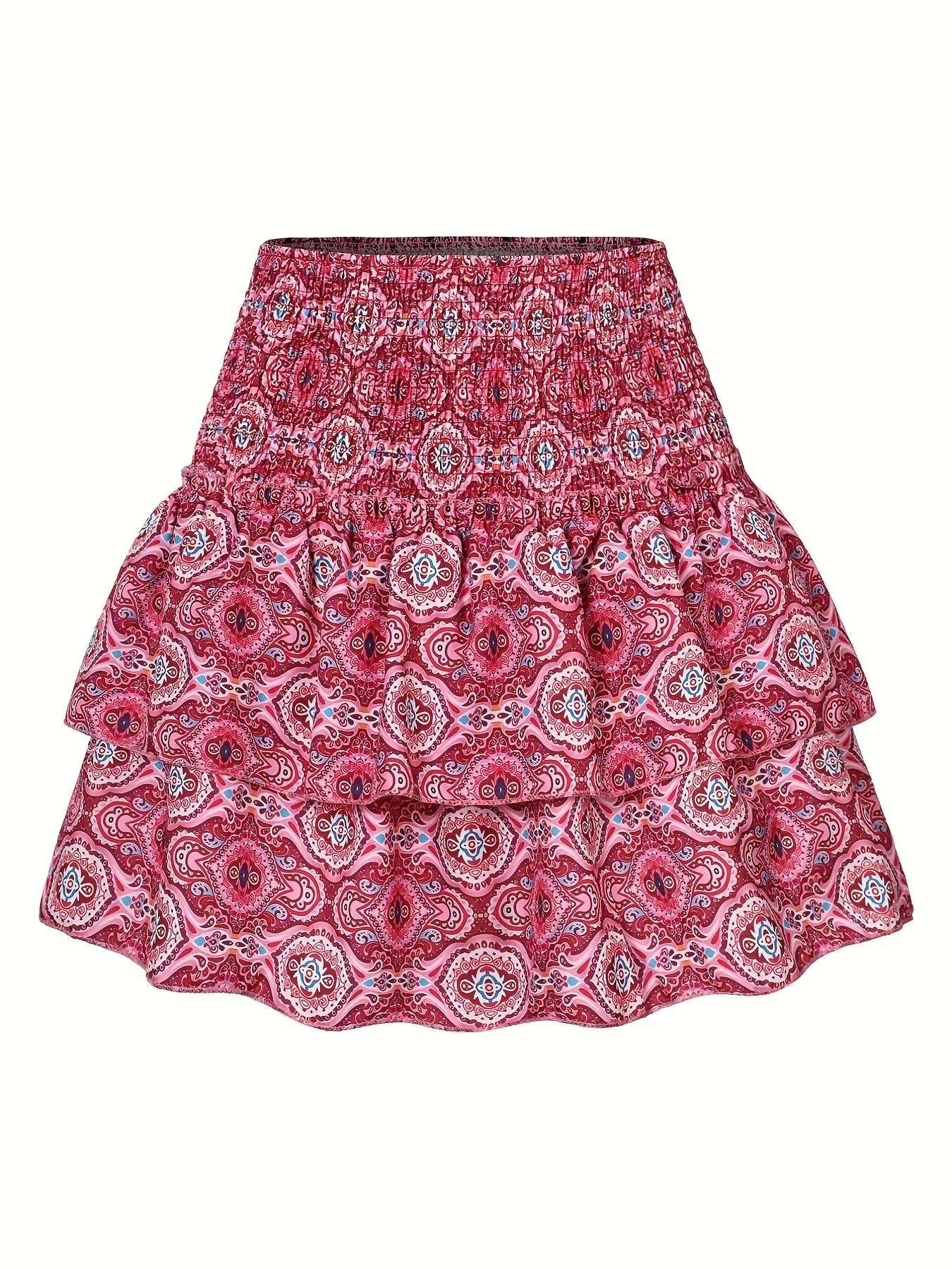 Jupe courte à volants style tropical pour femme, élégante et estivale - Image 6
