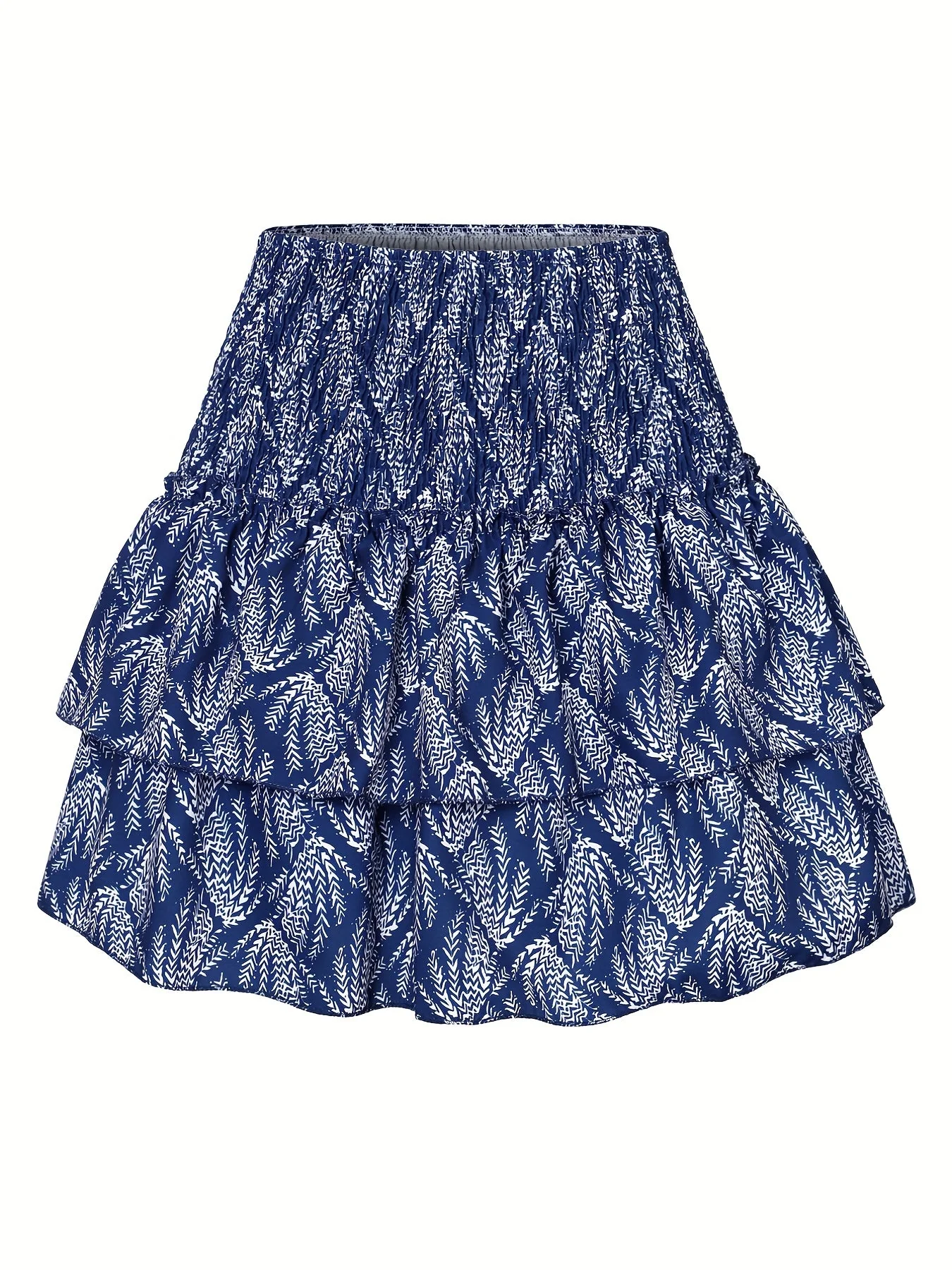 Jupe courte à volants style tropical pour femme, élégante et estivale - Image 7