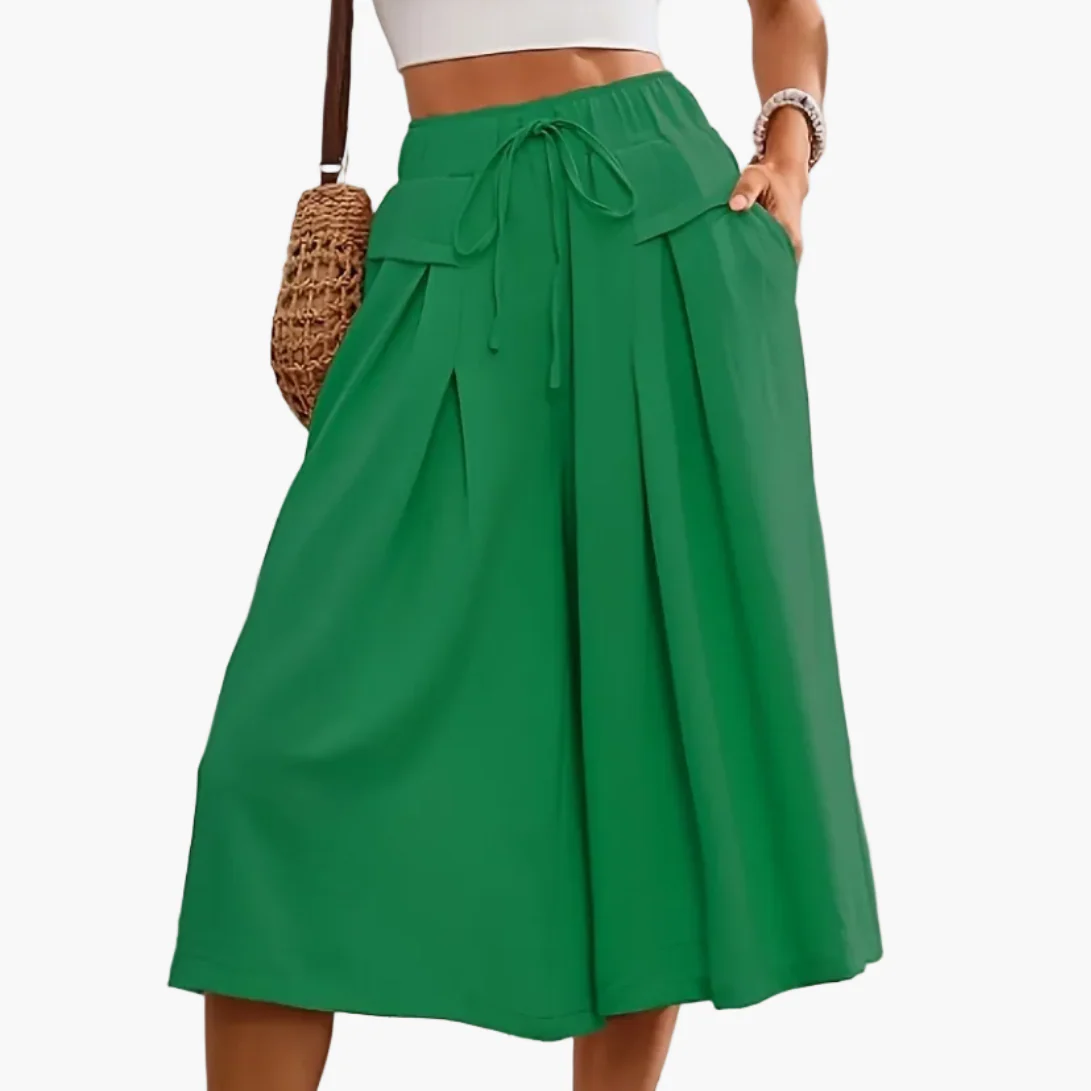 Jupe-culotte ample femme style élégant pour l'été, coupe large et décontractée - Image 11