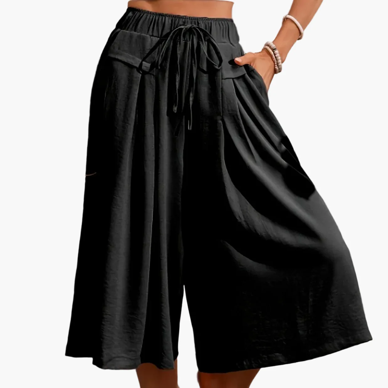 Jupe-culotte ample femme style élégant pour l'été, coupe large et décontractée - Image 16