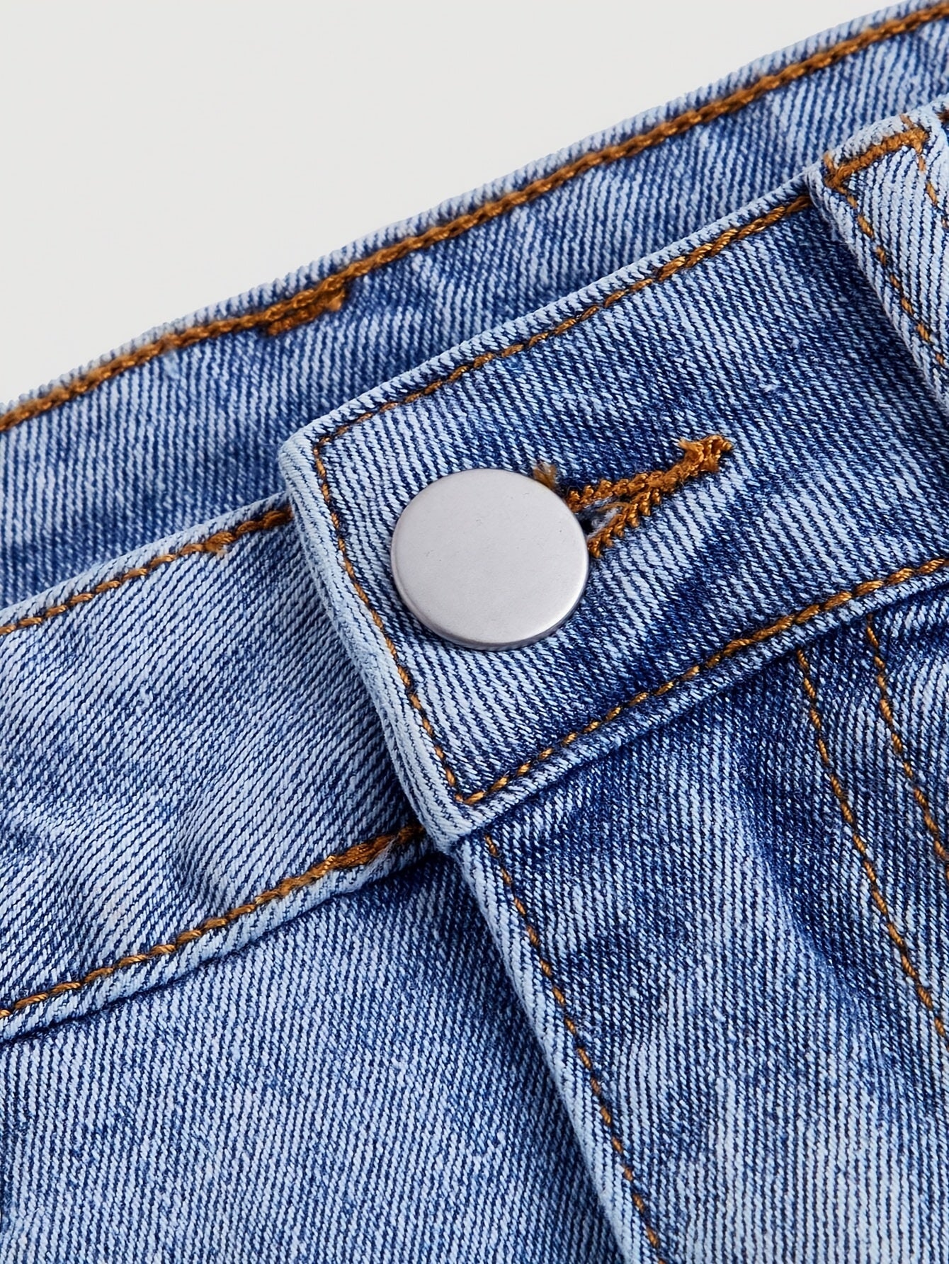 Jupe en jean courte avec nœuds décoratifs pour femme, style élégant et décontracté - Image 5