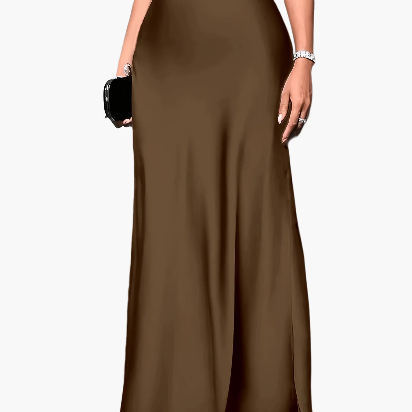 Jupe Longue Élégante Femme Style Soirée et Cocktail - Image 12