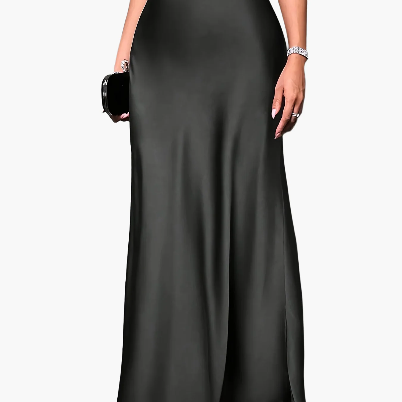 Jupe Longue Élégante Femme Style Soirée et Cocktail - Image 13
