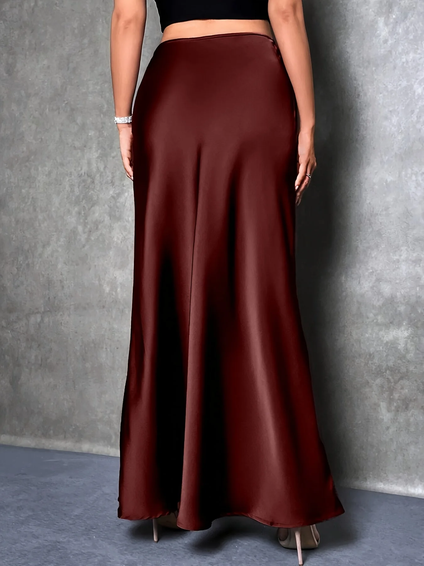 Jupe Longue Élégante Femme Style Soirée et Cocktail - Image 7