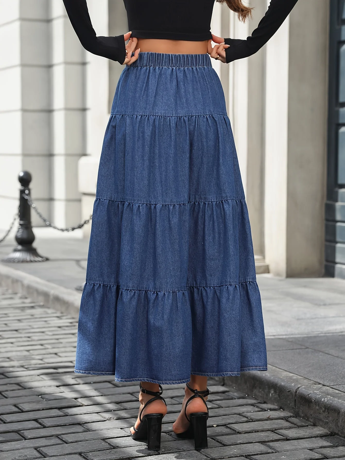Jupe Longue Femme Élégante Style Bohème pour Printemps Été - Image 6