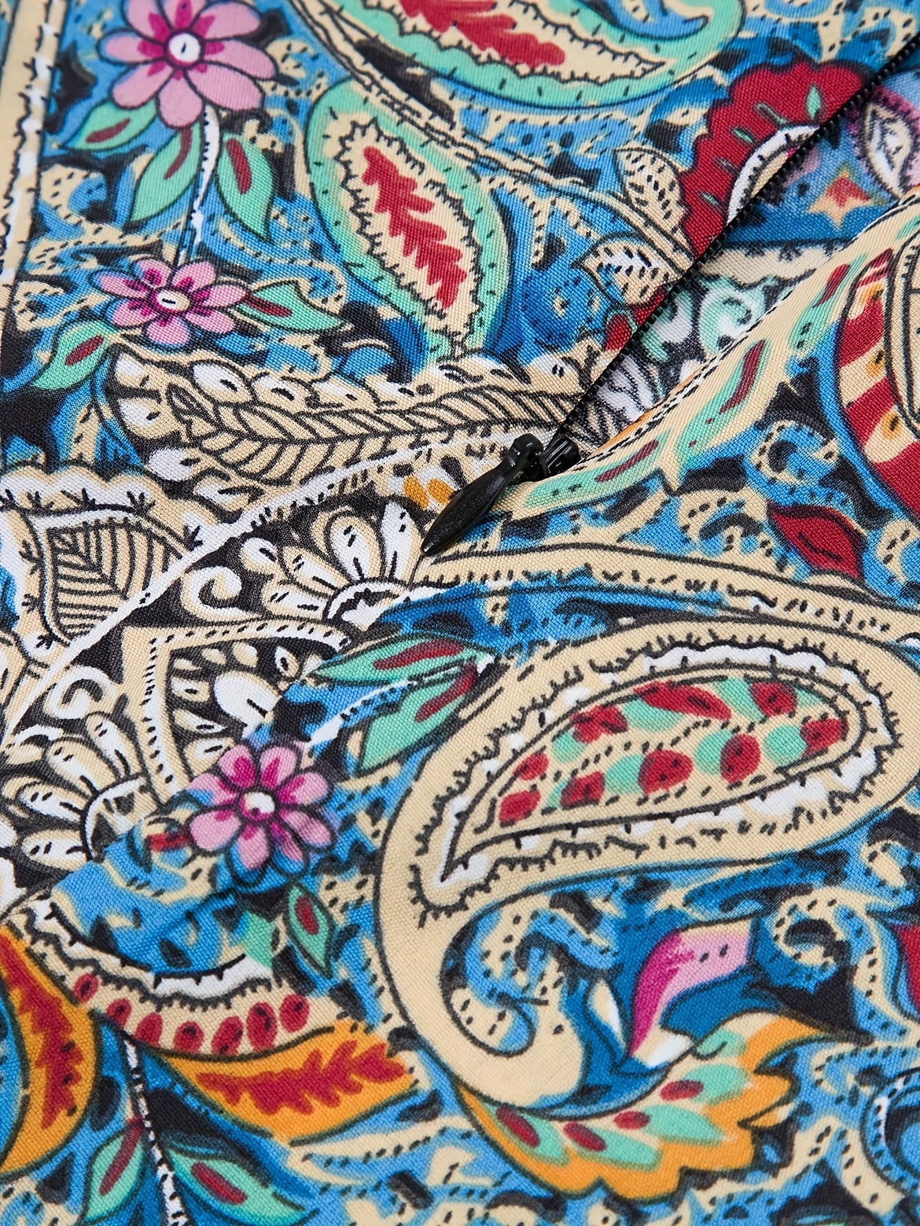 Jupe longue femme style bohème chic imprimé paisley – Élégante et fluide pour le printemps-été - Image 5