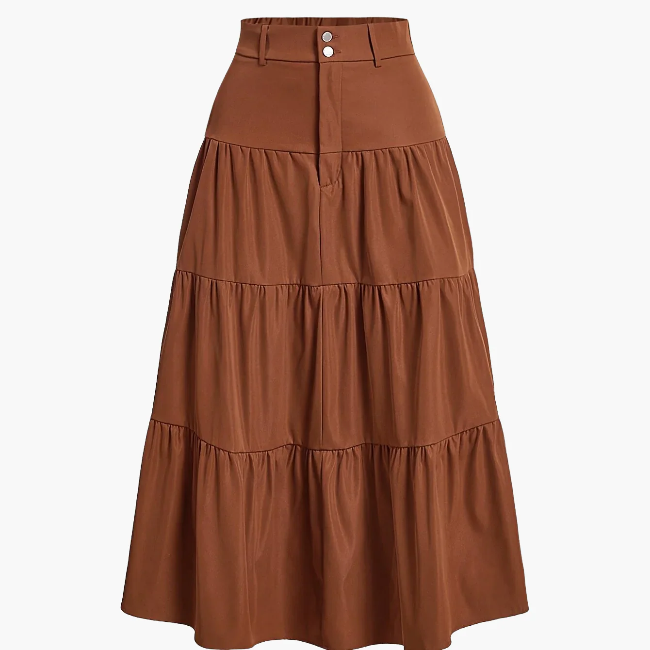 Jupe longue taille haute femme style bohème élégante pour printemps et été - Image 14