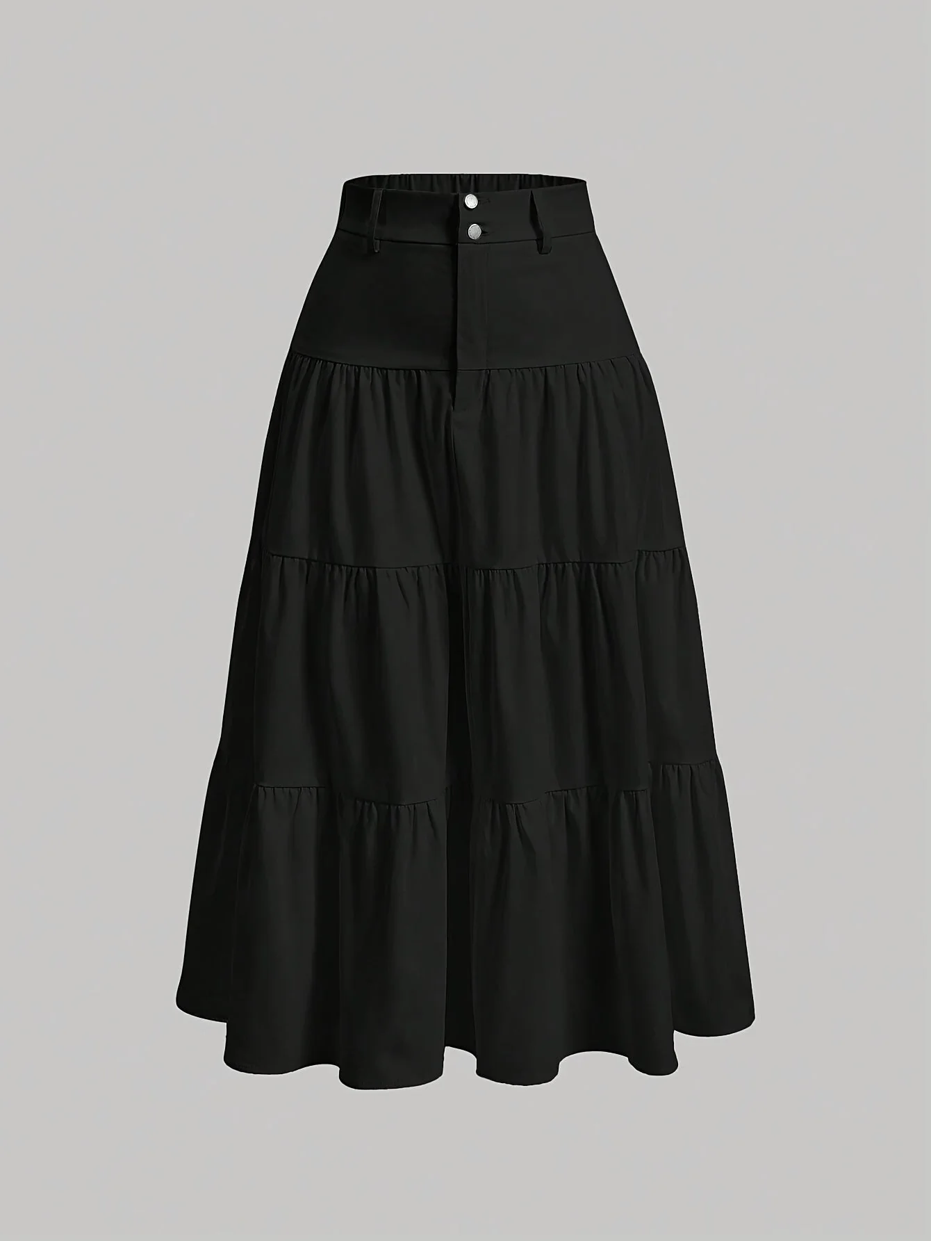 Jupe longue taille haute femme style bohème élégante pour printemps et été - Image 3