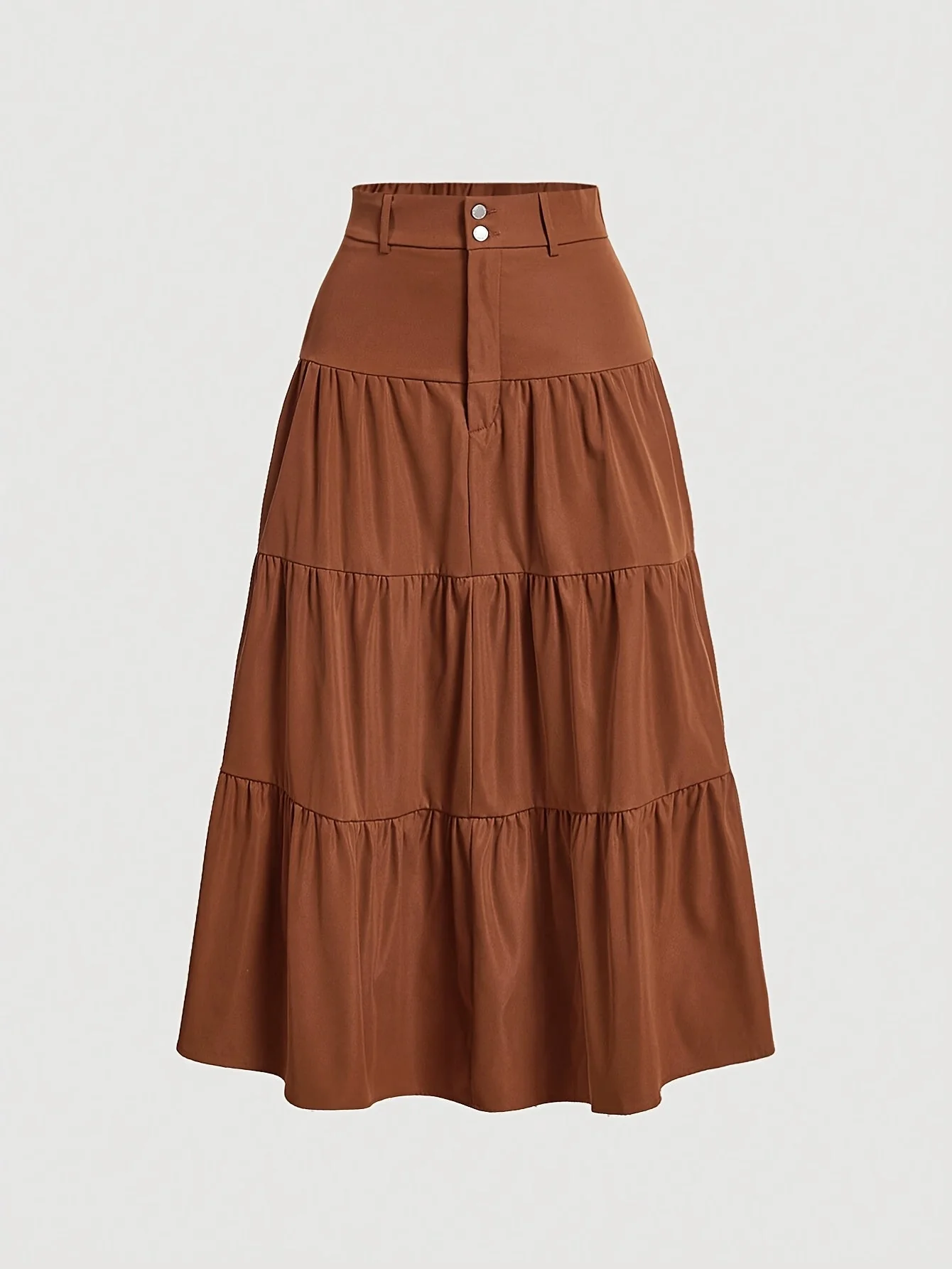 Jupe longue taille haute femme style bohème élégante pour printemps et été - Image 4