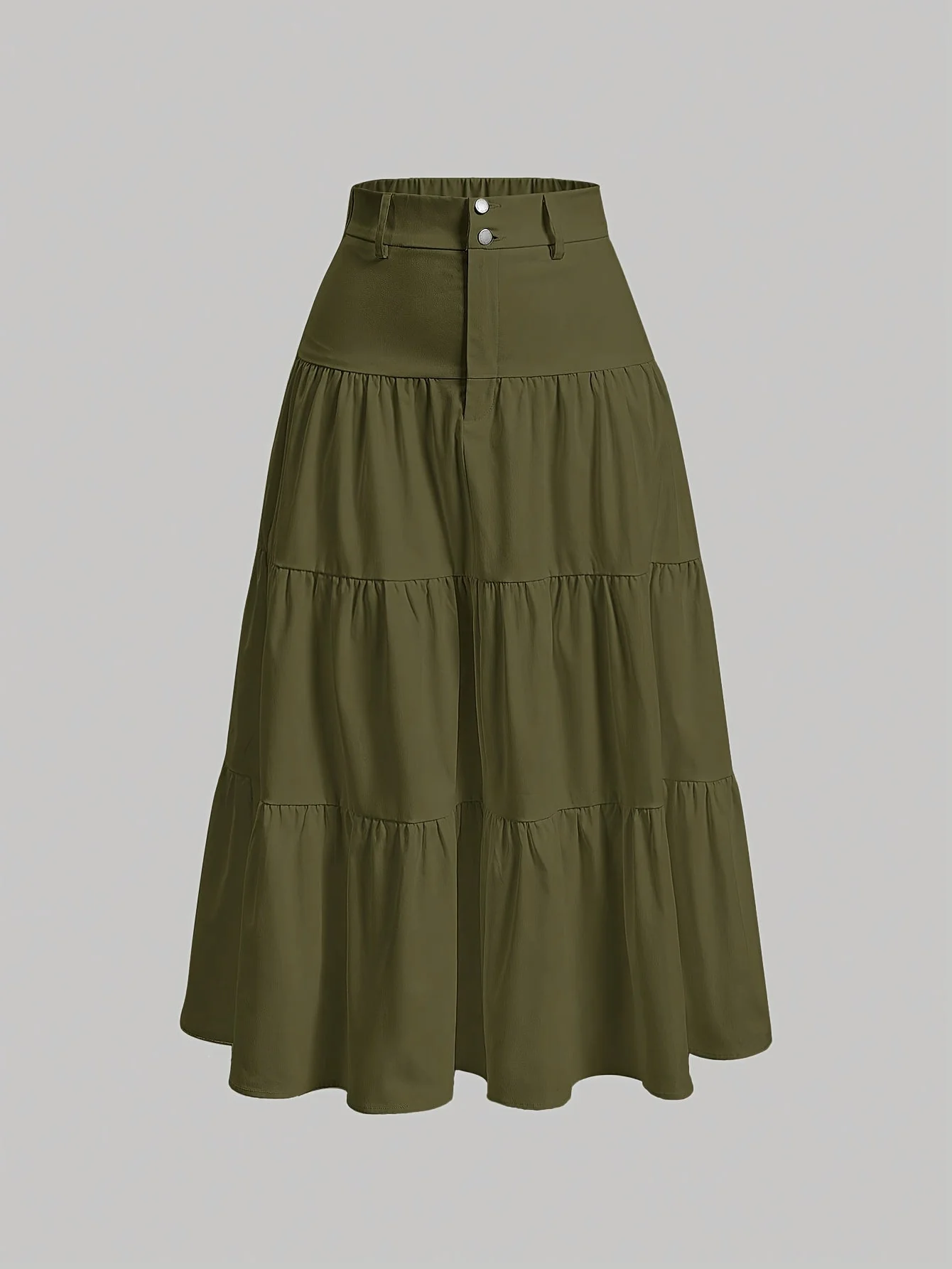 Jupe longue taille haute femme style bohème élégante pour printemps et été - Image 5