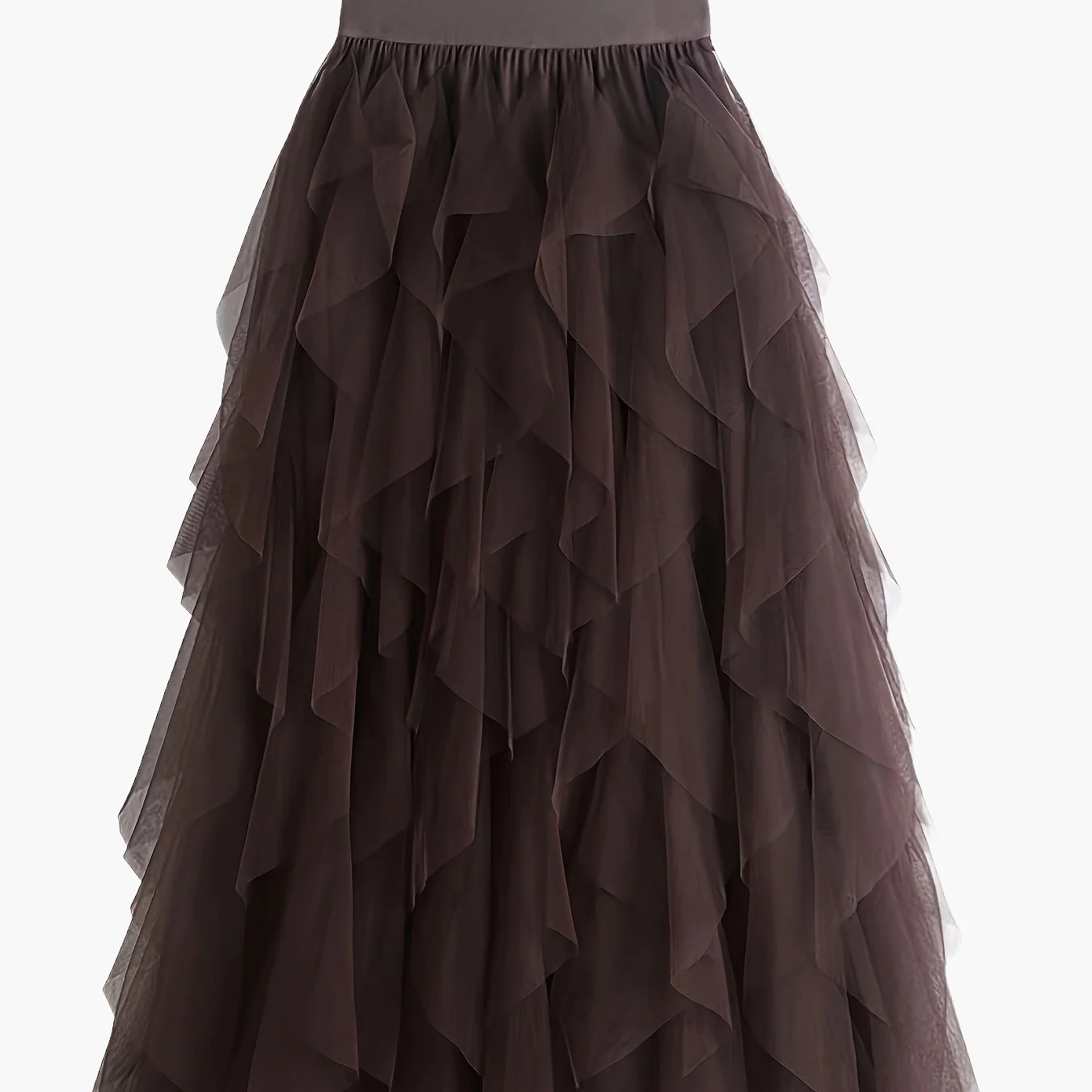 Jupe longue à volants style bohème pour femme, élégante et tendance, idéale pour occasions spéciales et looks romantiques - Image 14