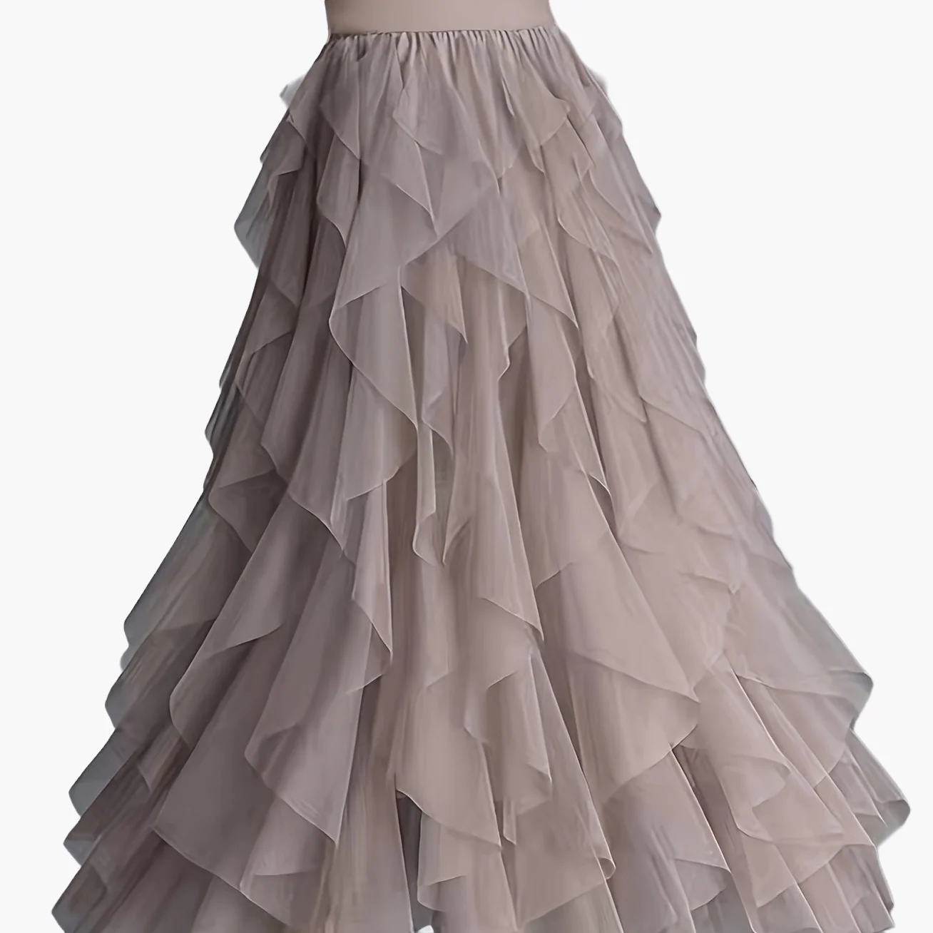 Jupe longue à volants style bohème pour femme, élégante et tendance, idéale pour occasions spéciales et looks romantiques - Image 15