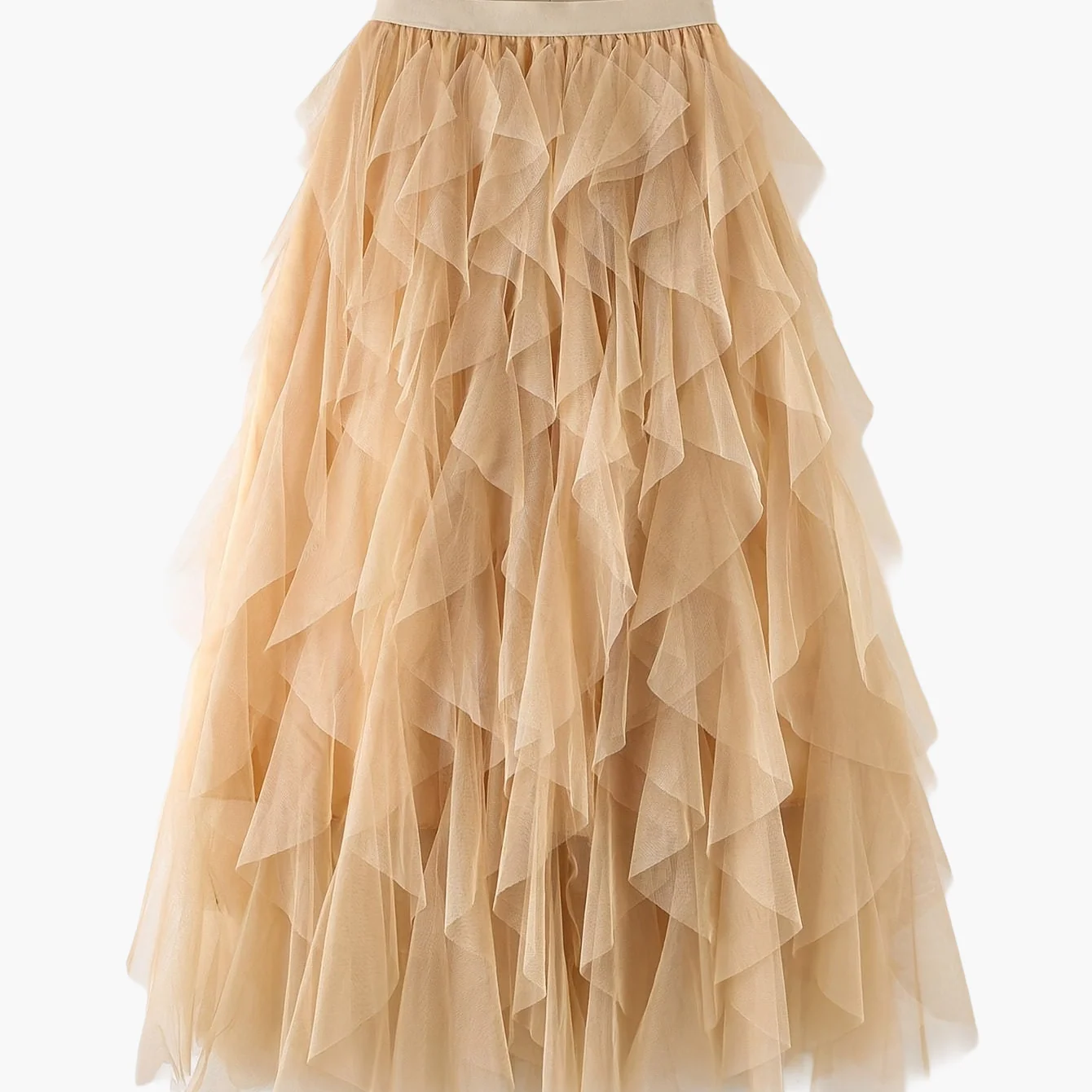 Jupe longue à volants style bohème pour femme, élégante et tendance, idéale pour occasions spéciales et looks romantiques - Image 20