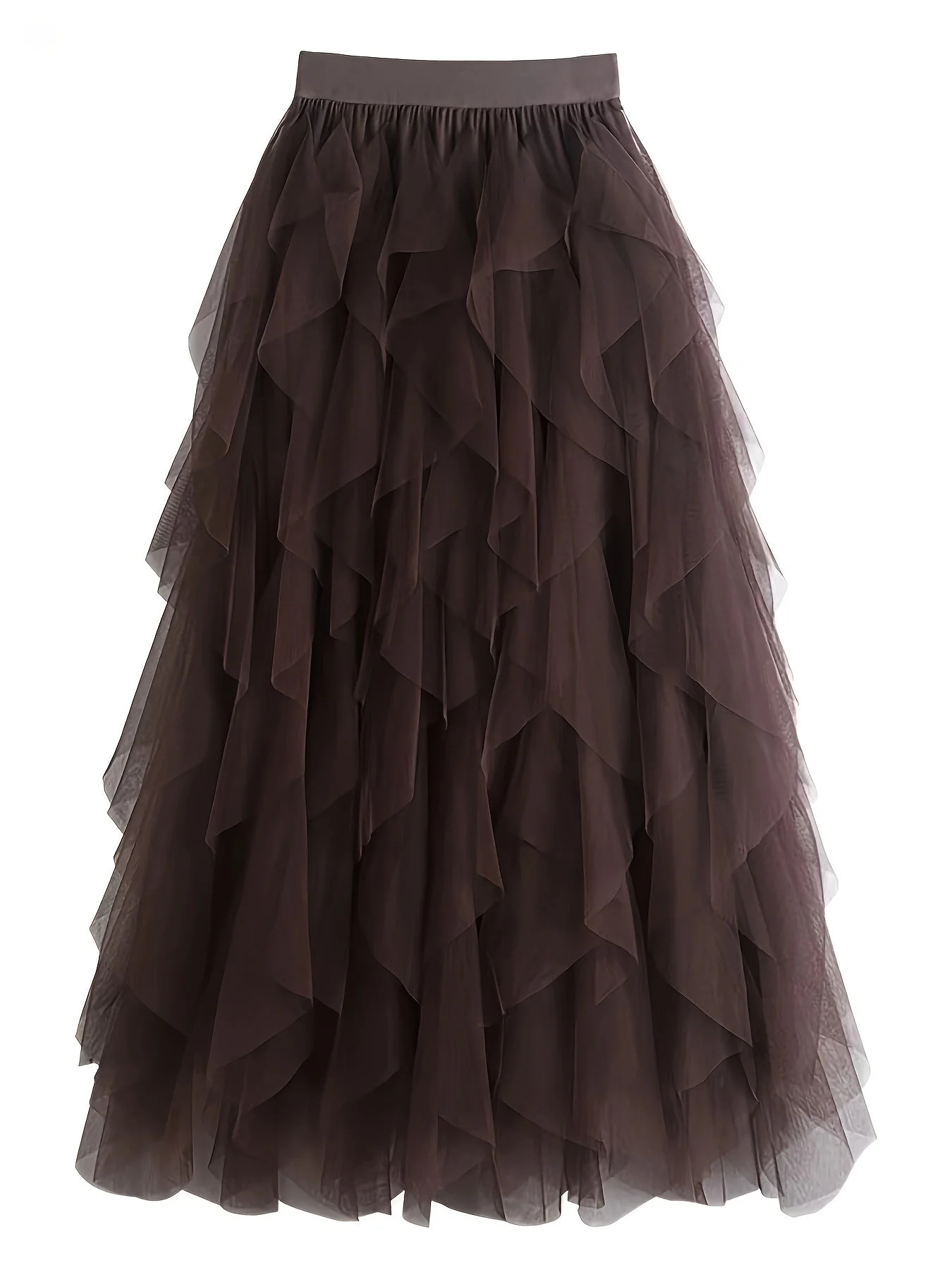 Jupe longue à volants style bohème pour femme, élégante et tendance, idéale pour occasions spéciales et looks romantiques - Image 7