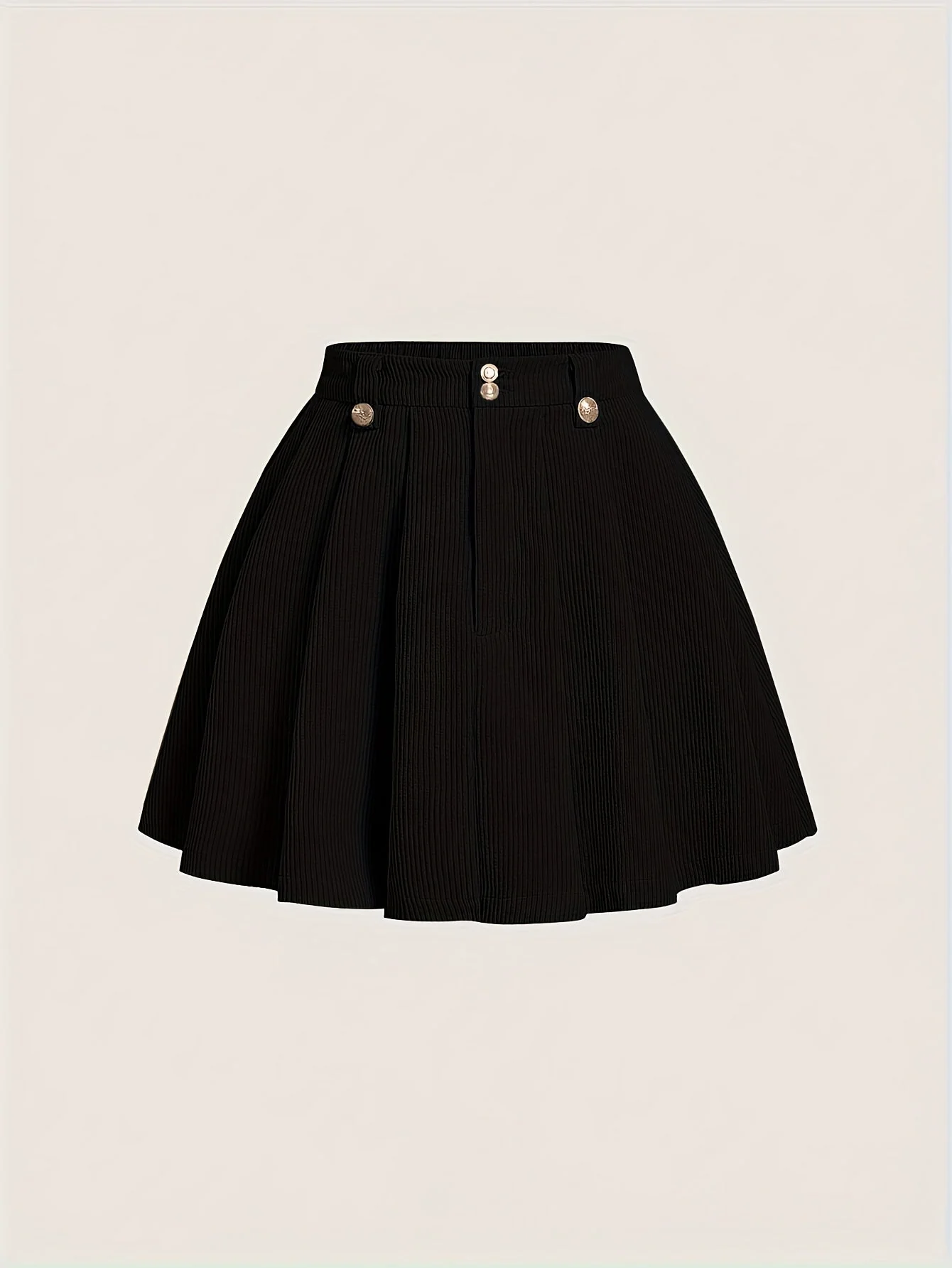 Jupe plissée trapèze pour femme style élégant casual - Image 2