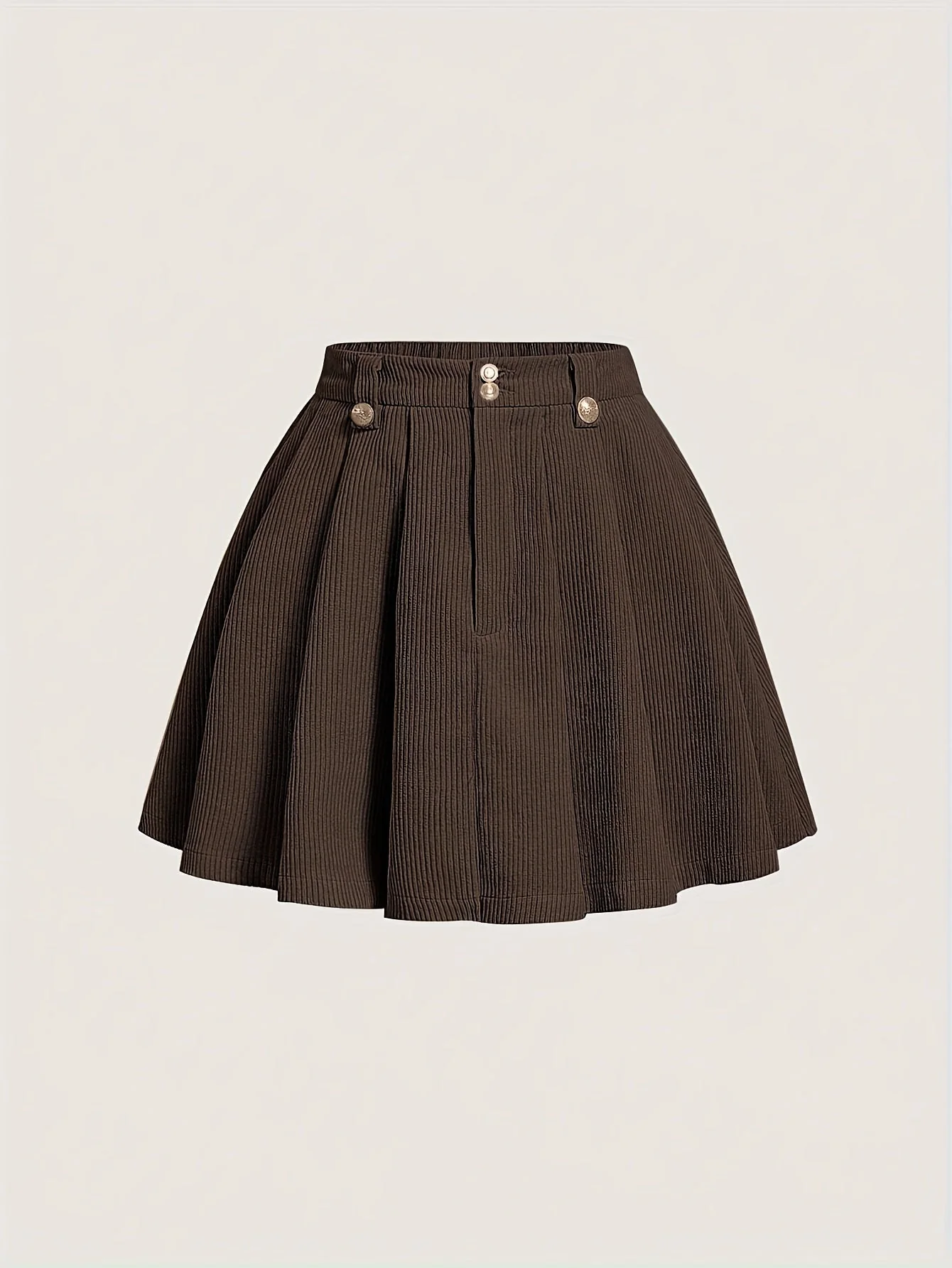 Jupe plissée trapèze pour femme style élégant casual - Image 3