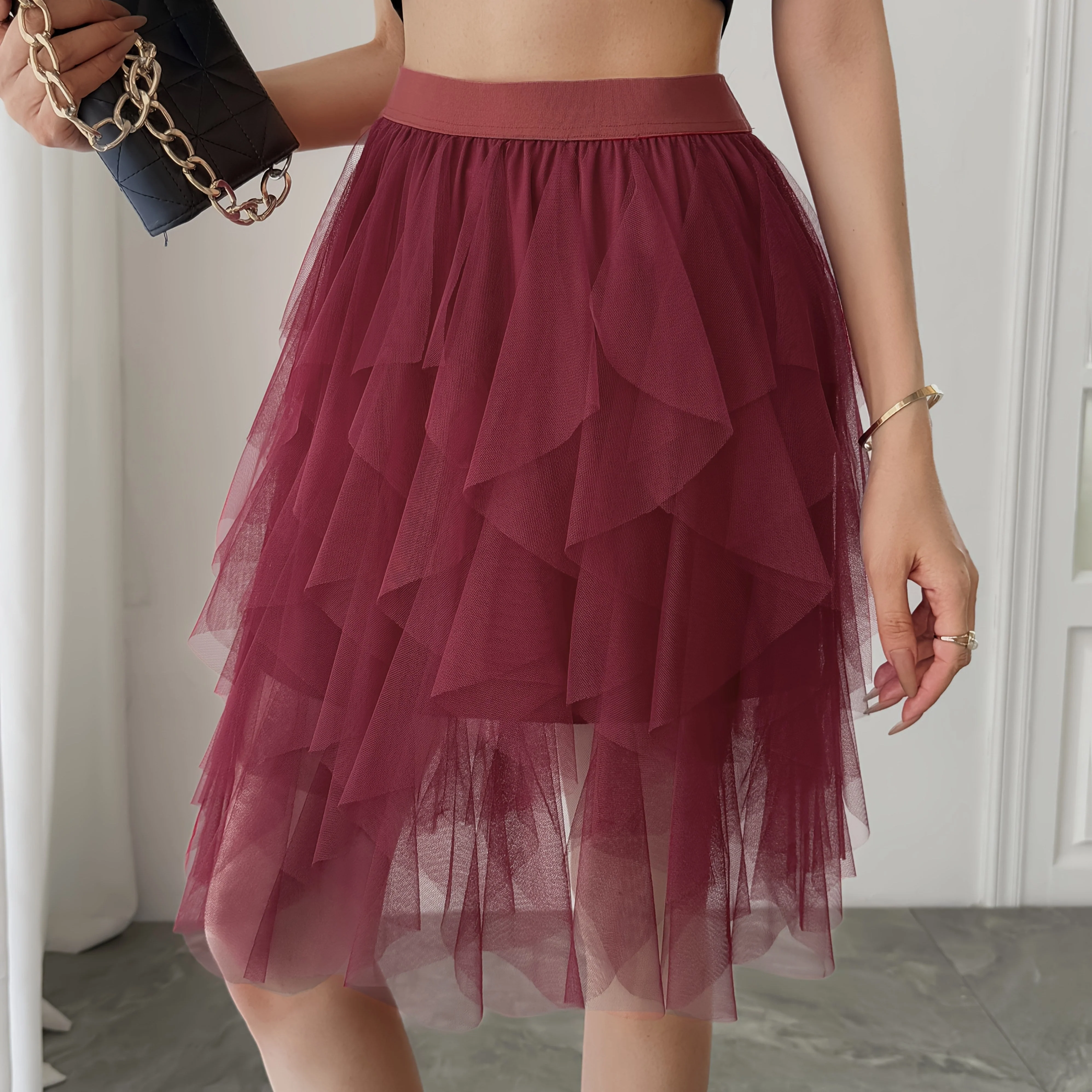 Jupe Tutu Femme Style Danseuse Élégante pour Tenue de Fête ou Quotidienne - Image 11