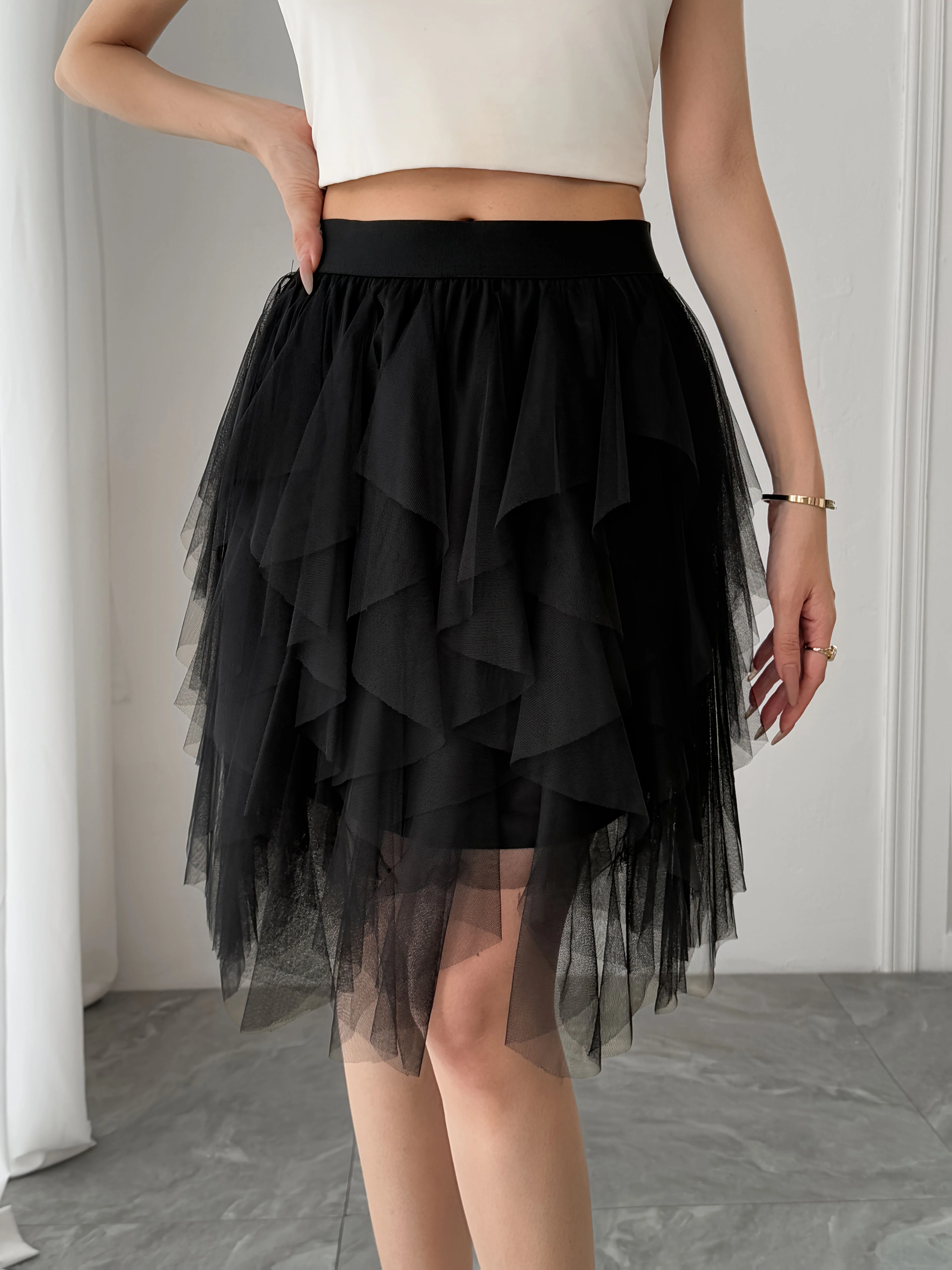 Jupe Tutu Femme Style Danseuse Élégante pour Tenue de Fête ou Quotidienne - Image 2