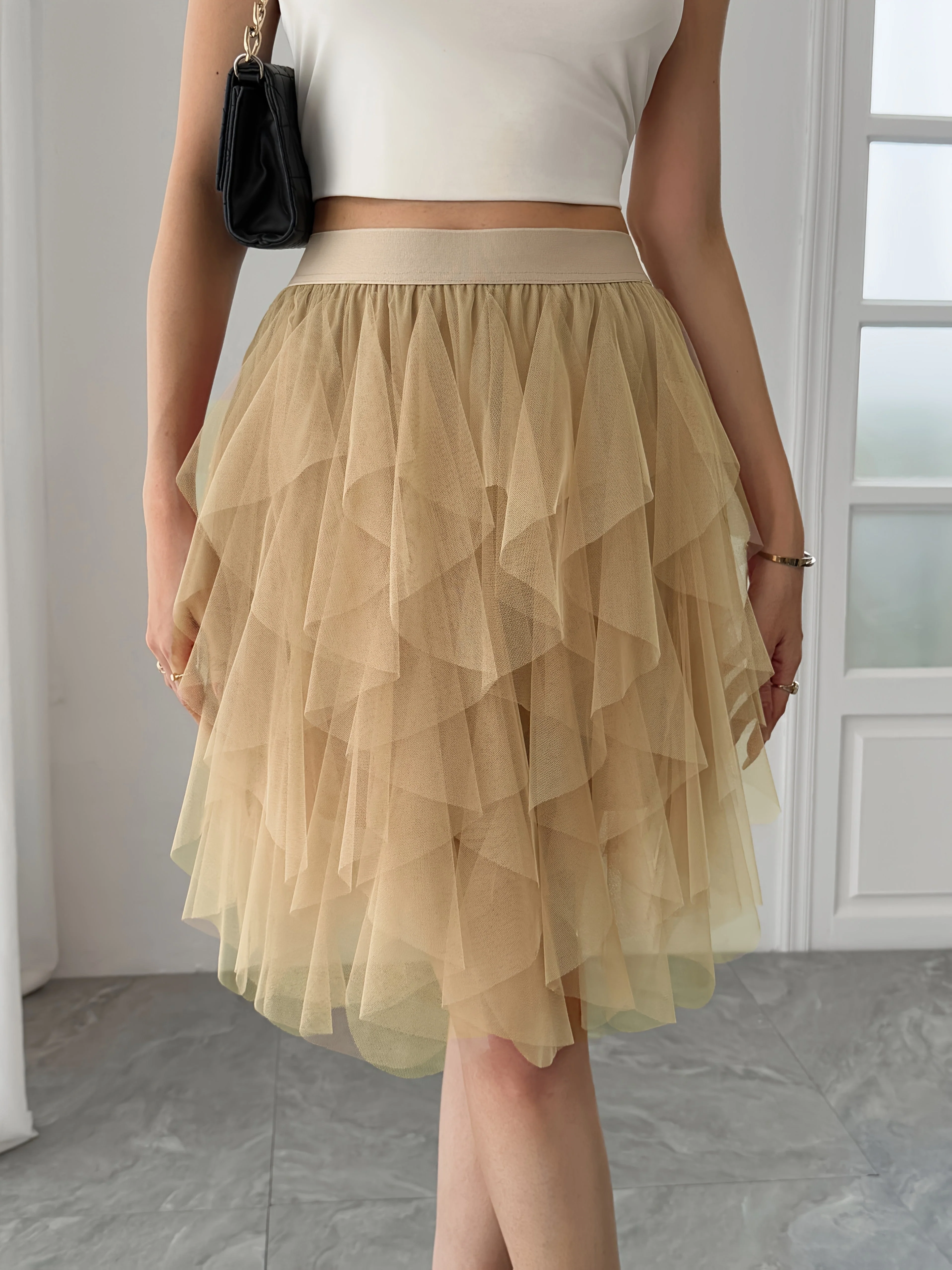 Jupe Tutu Femme Style Danseuse Élégante pour Tenue de Fête ou Quotidienne - Image 3