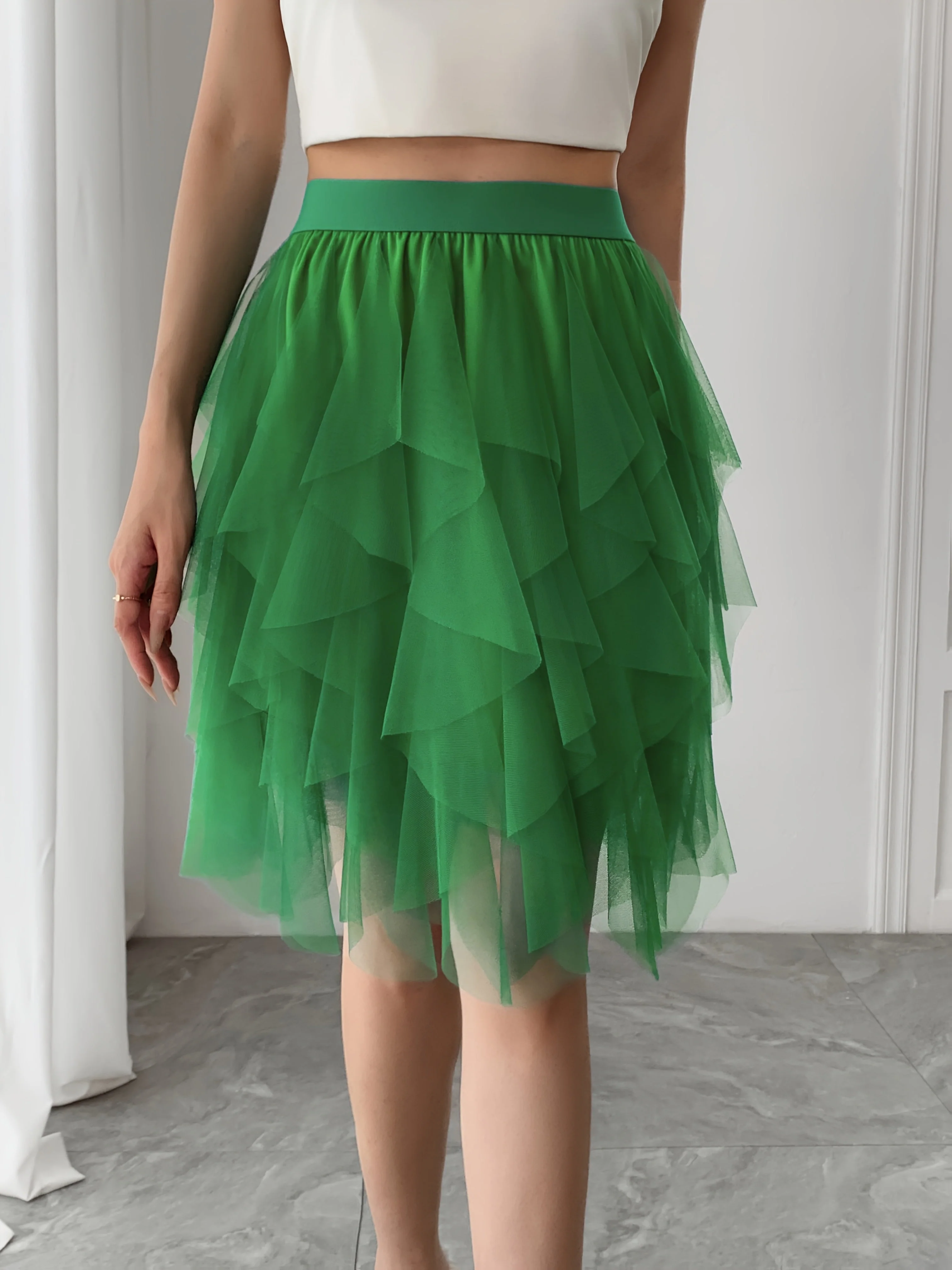Jupe Tutu Femme Style Danseuse Élégante pour Tenue de Fête ou Quotidienne - Image 4