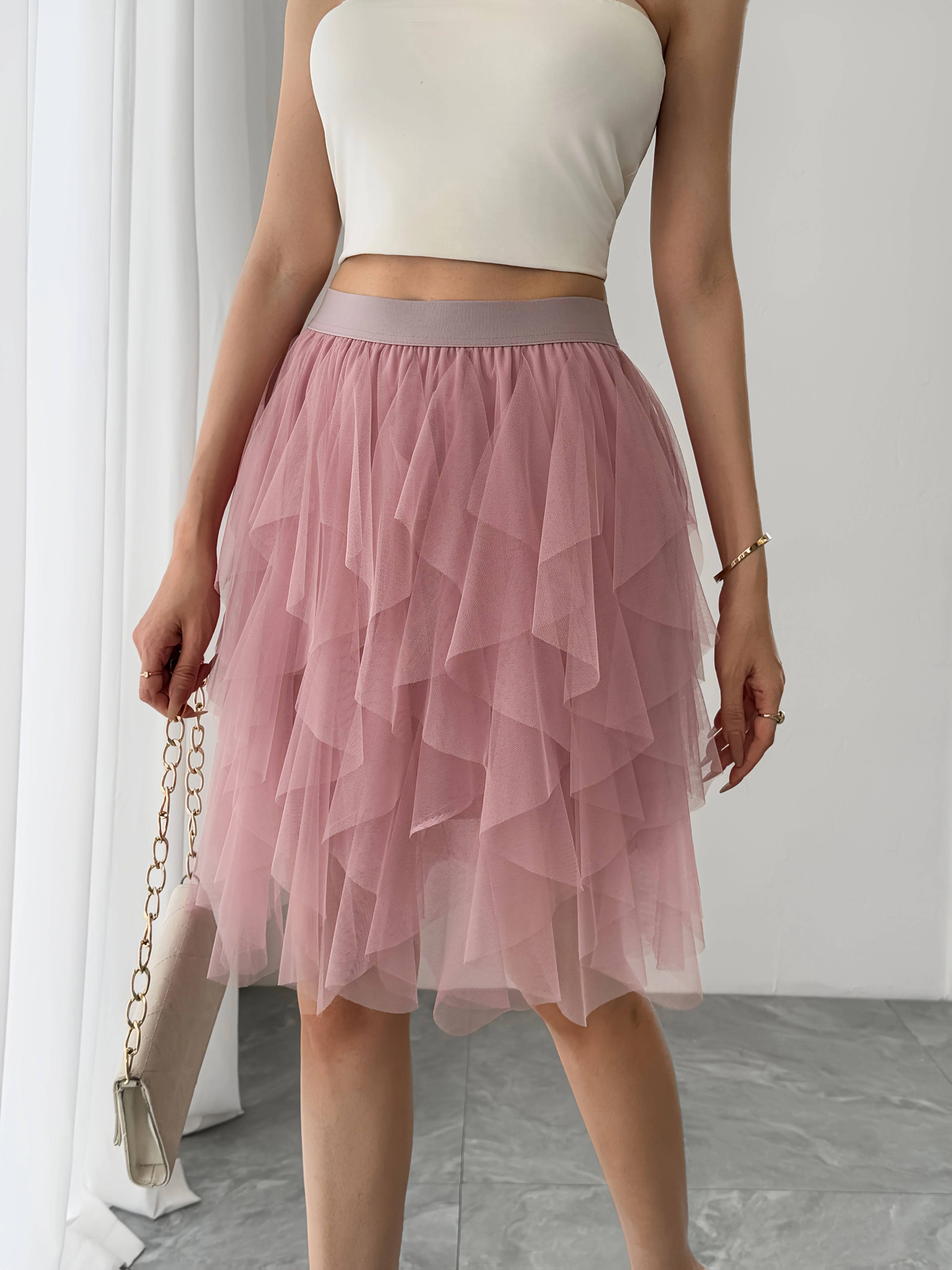 Jupe Tutu Femme Style Danseuse Élégante pour Tenue de Fête ou Quotidienne - Image 5